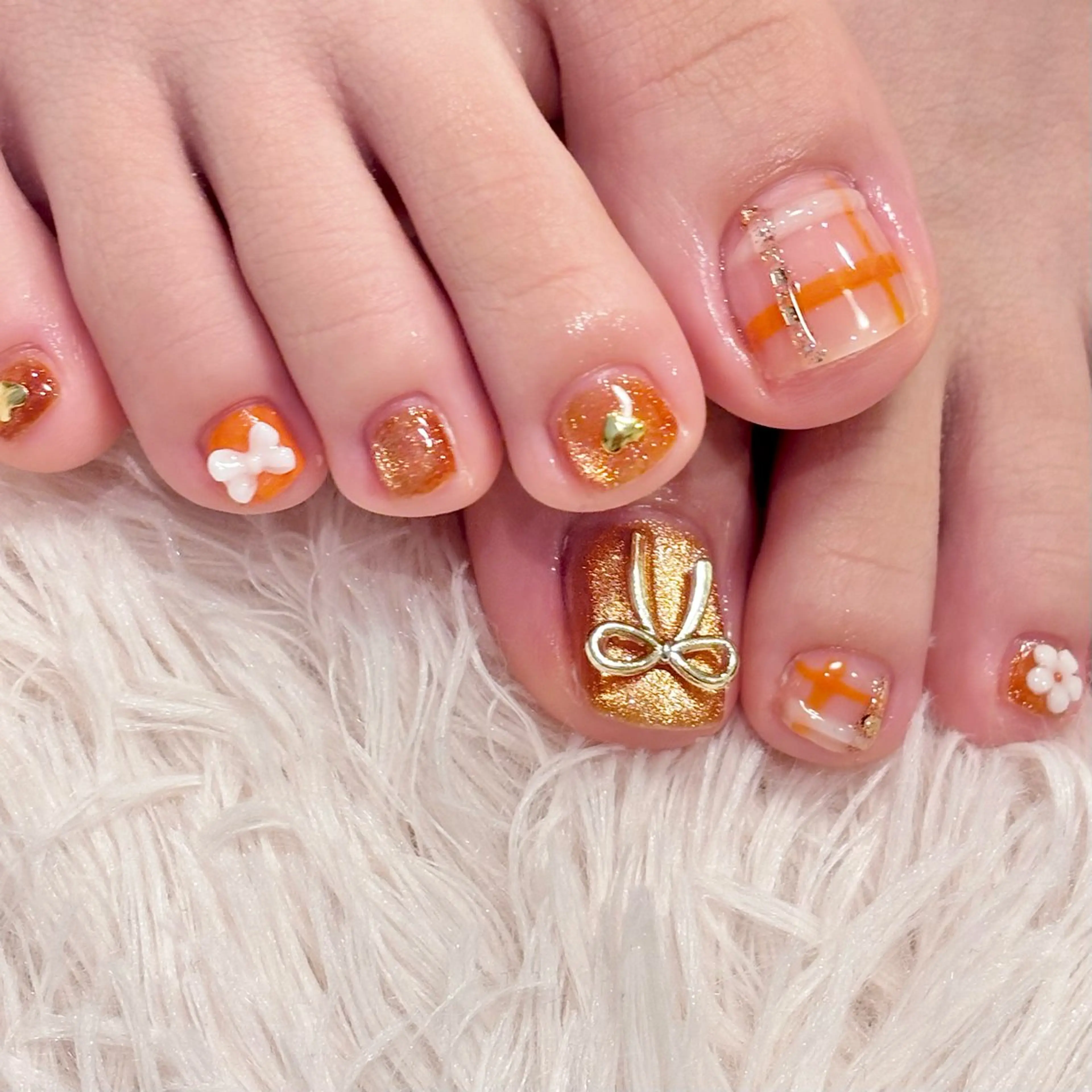 ネイル フットネイル Lelole 🫧マグネット🫧のネイルデザイン