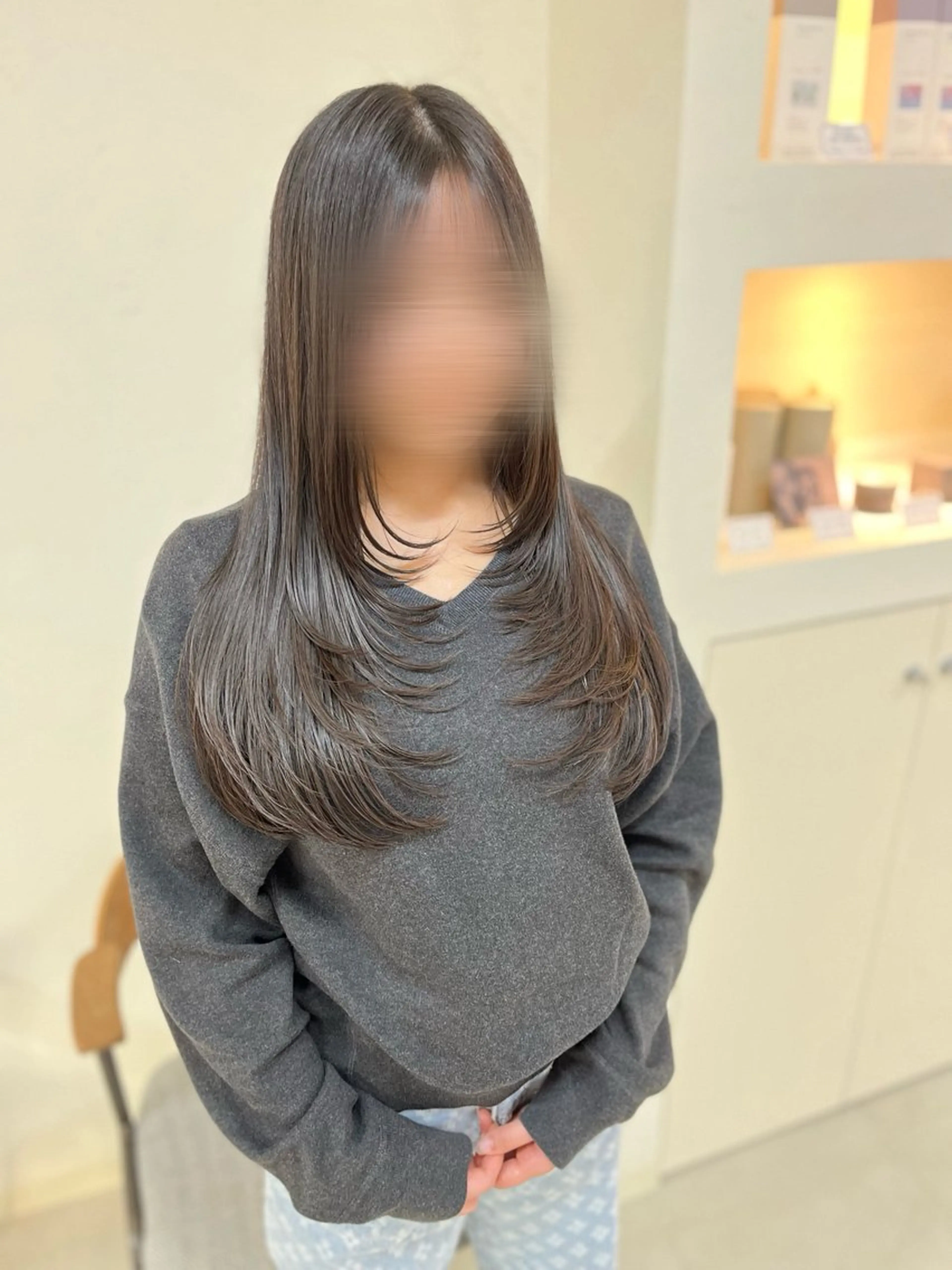 【透明感】(ロング​〜​ボブ限定)似合わせカット+イルミナカラー[おおたかの森] ¥10000の写真