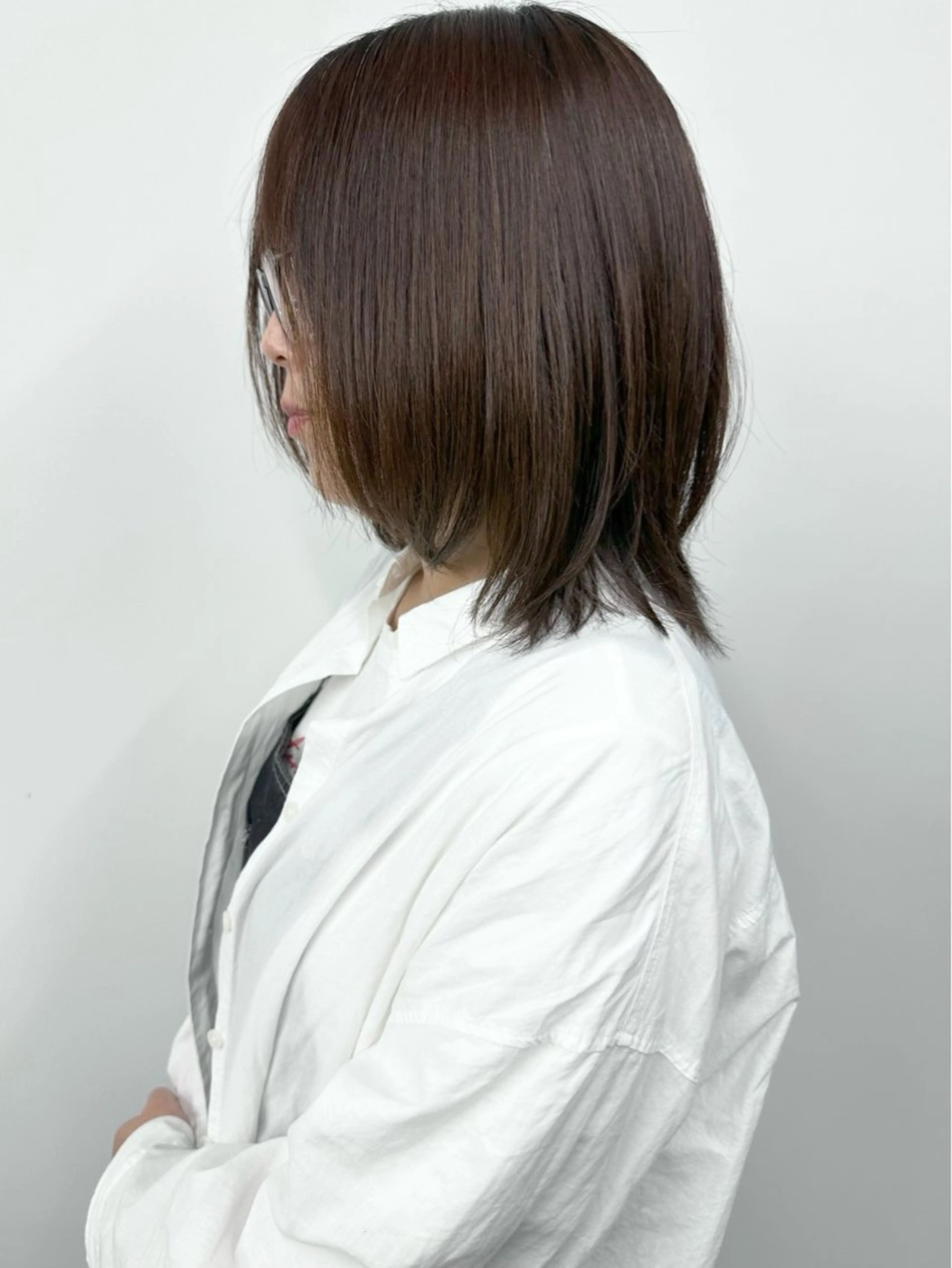 ミディアム カット ヘッドスパ ボブ/ゆるふわ ボブパーマ/とういのヘアスタイル