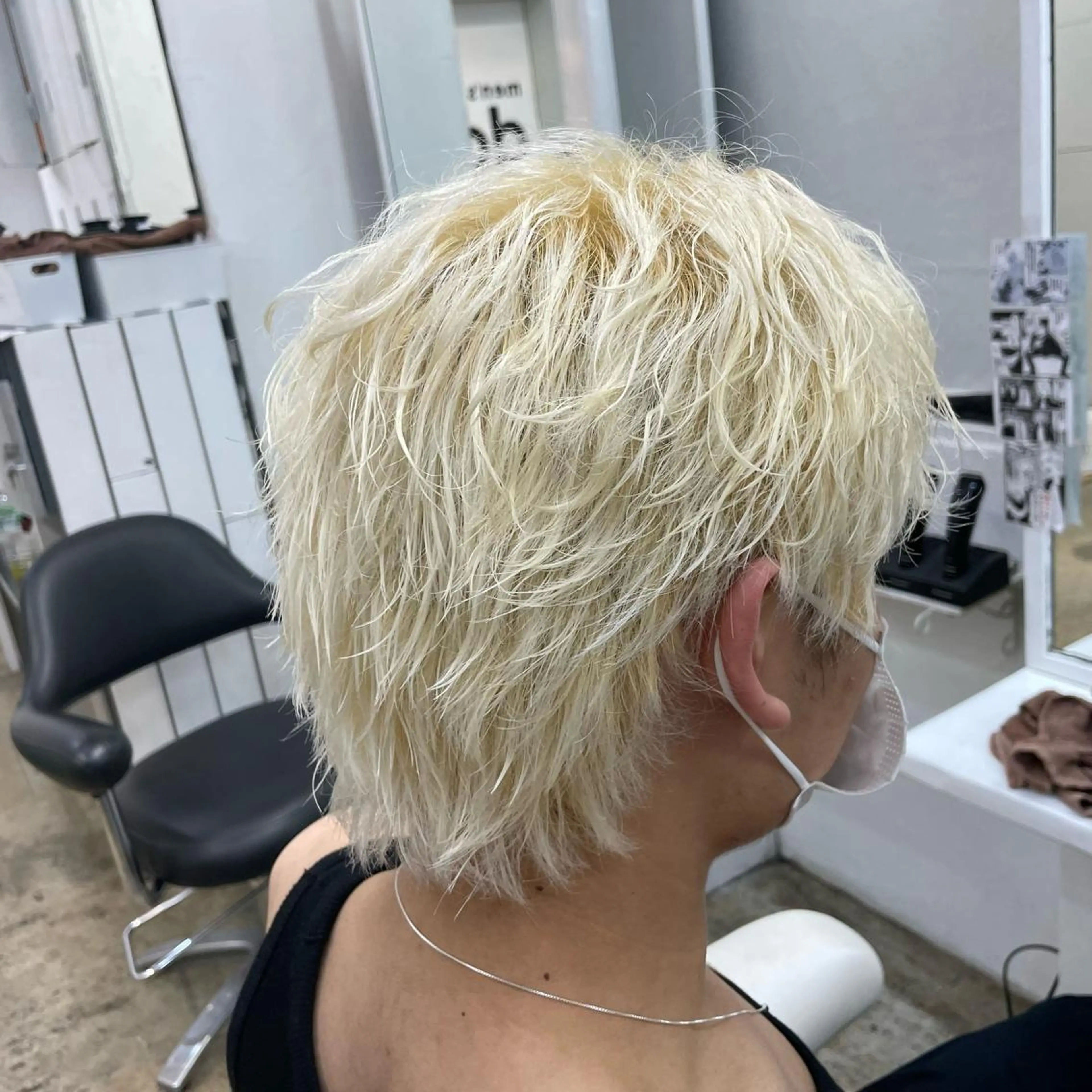 カラー メンズ 抜きっぱなしブロンド ✨️ツイスパ波巻き特 化小杉澪生✨️のヘアスタイル