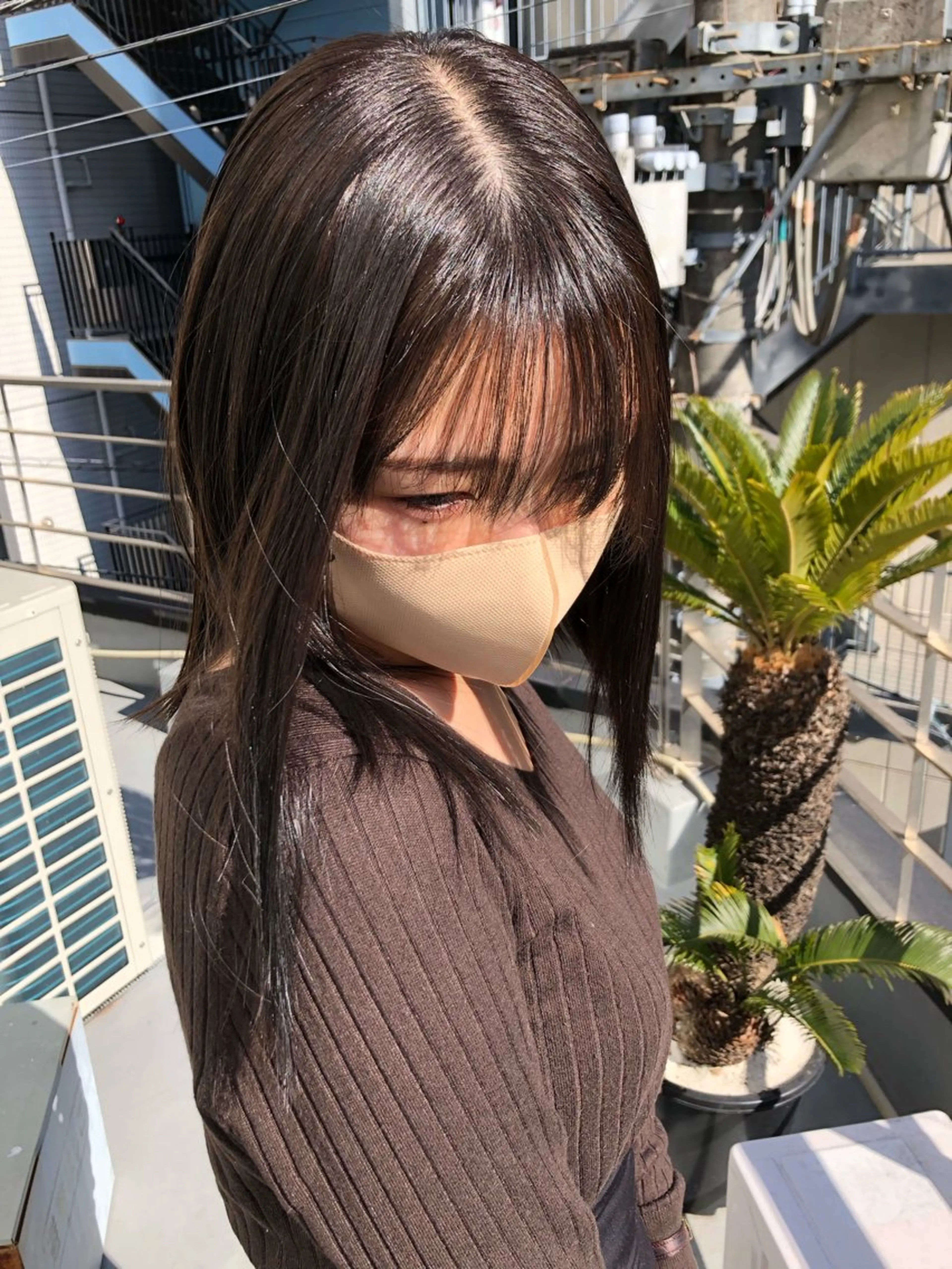 セミロング アッシュ ミルクティーブラウン ピンクブラウン ハイライト 髪質改善 ユウハウス/ ryousukeのヘアスタイル