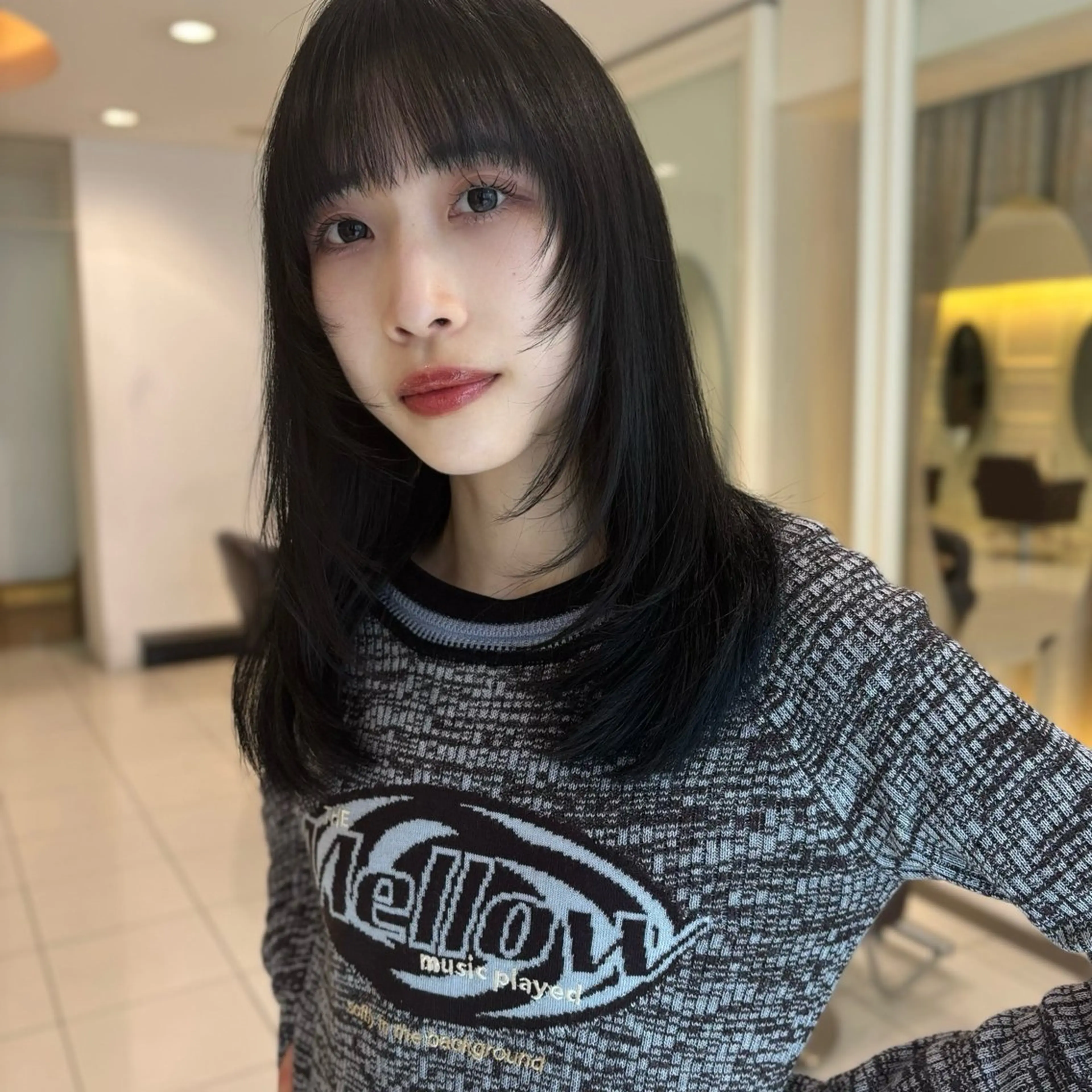 ミディアム ハッシュカット/四条 烏丸/寺本弘樹のヘアスタイル