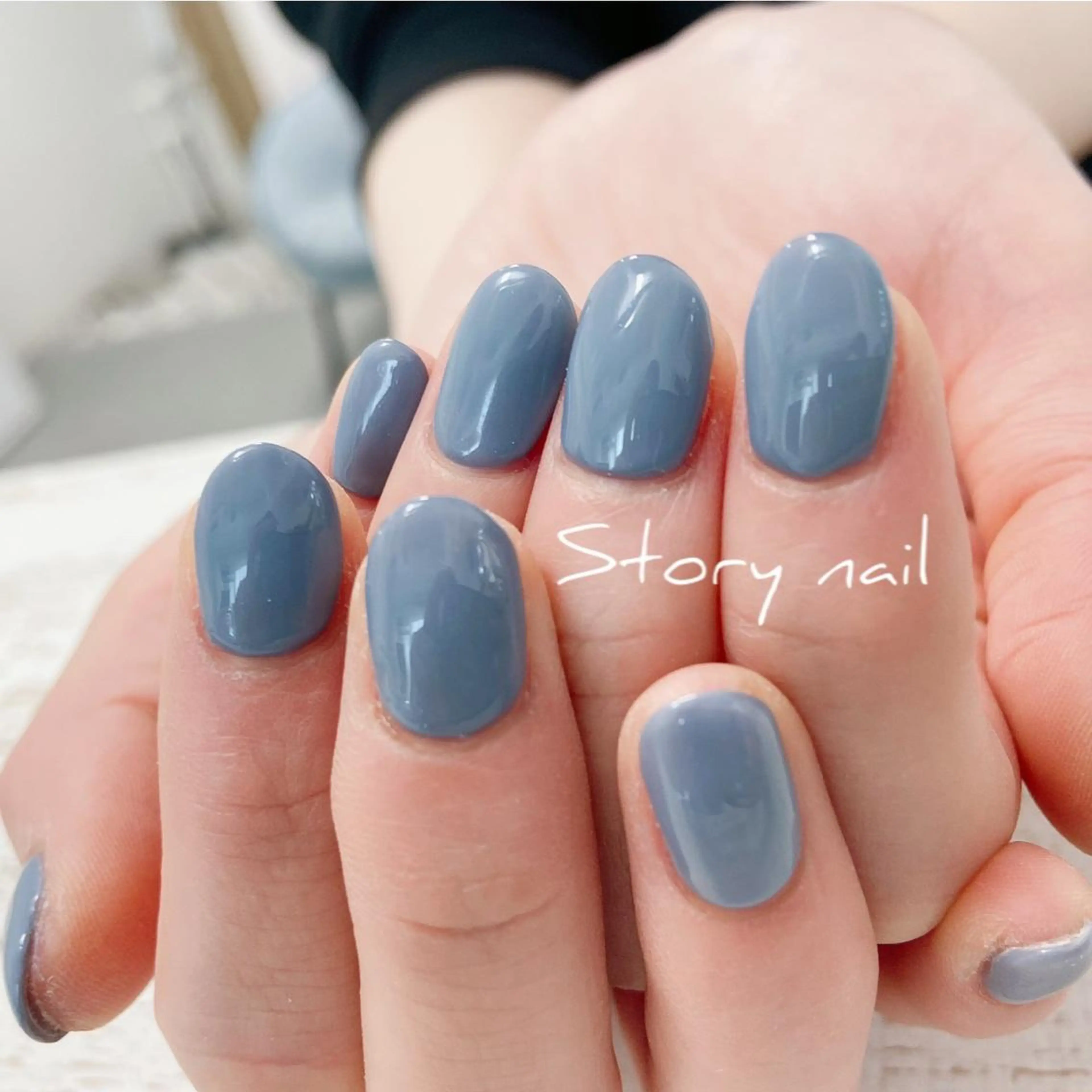 ネイル ワンカラーネイル ハンドネイル Story nail Sakuraのネイルデザイン
