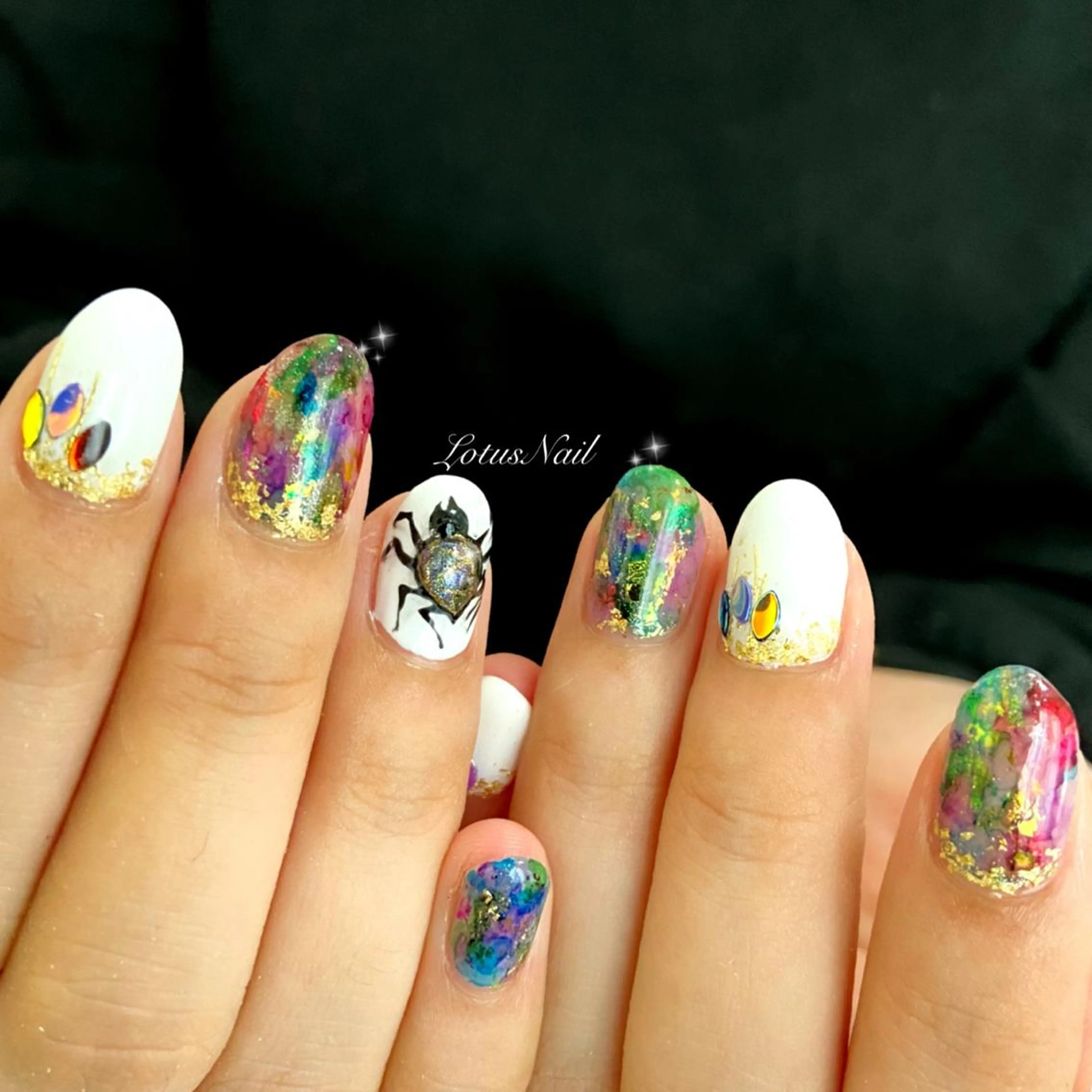 ネイル ハロウィン ハンドネイル Lotus Nailのネイルデザイン