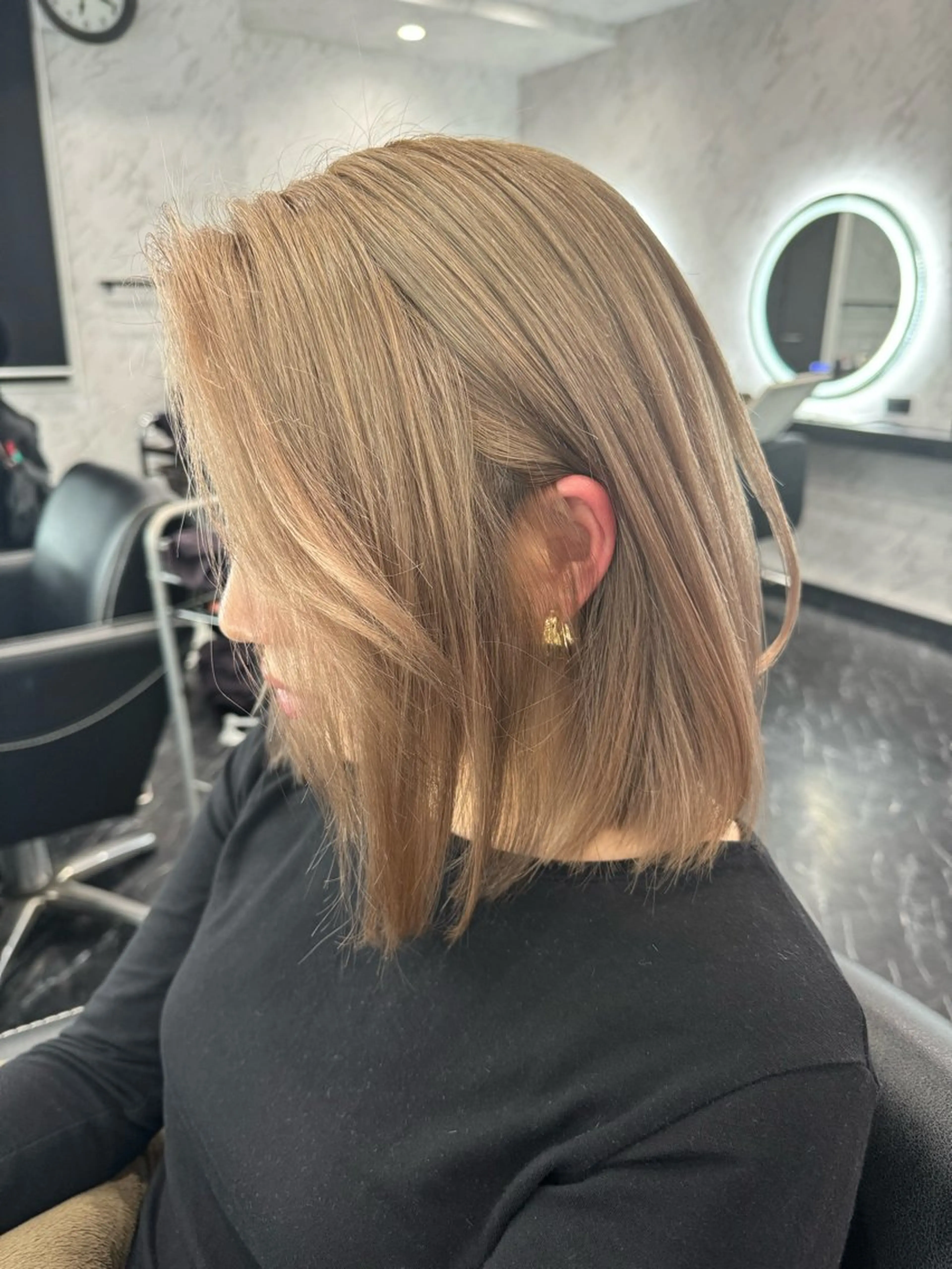 ミディアム ボブ 山北 優姫のヘアスタイル