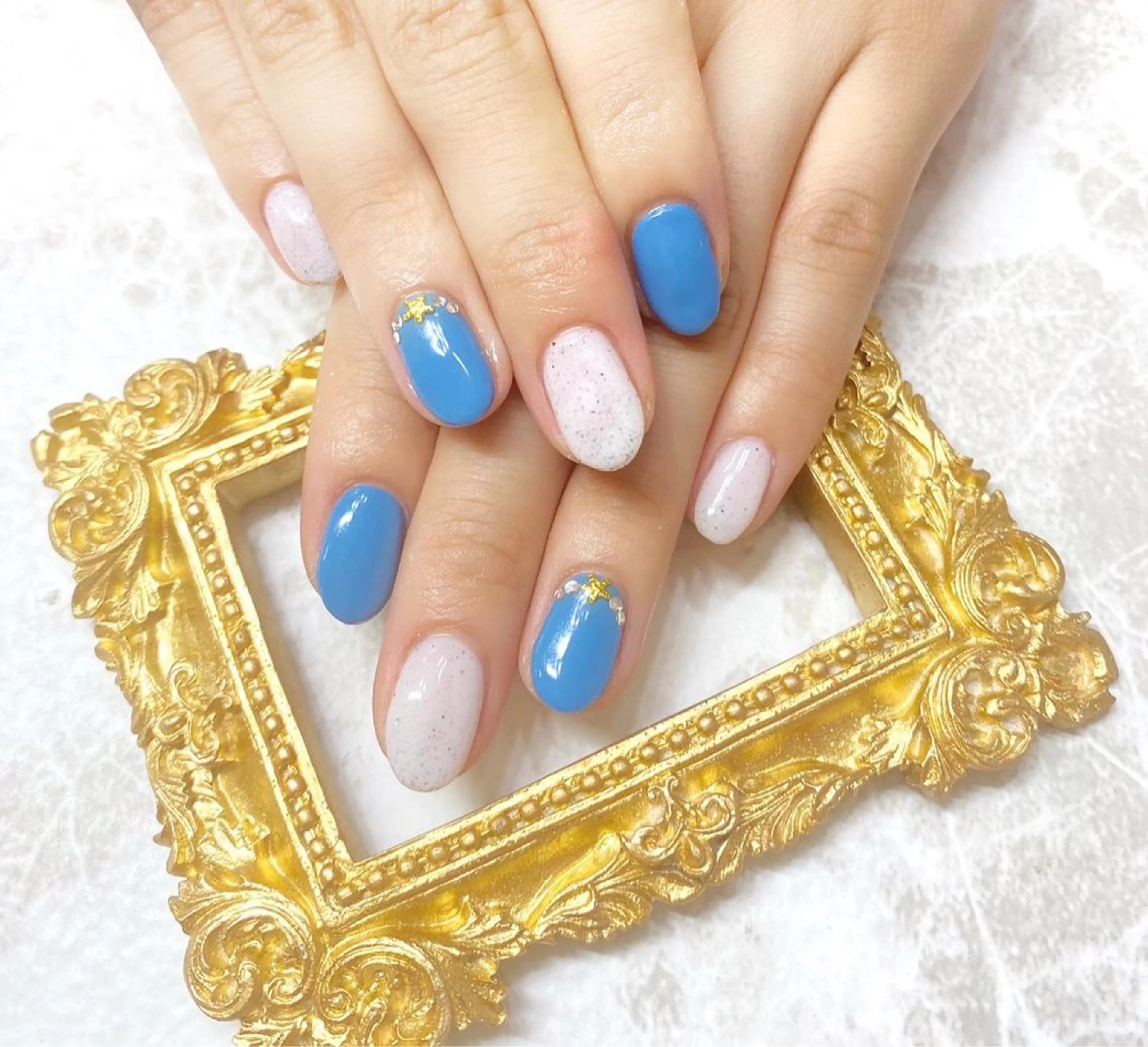 ネイル ハンドネイル マジック ミラーのネイルデザイン