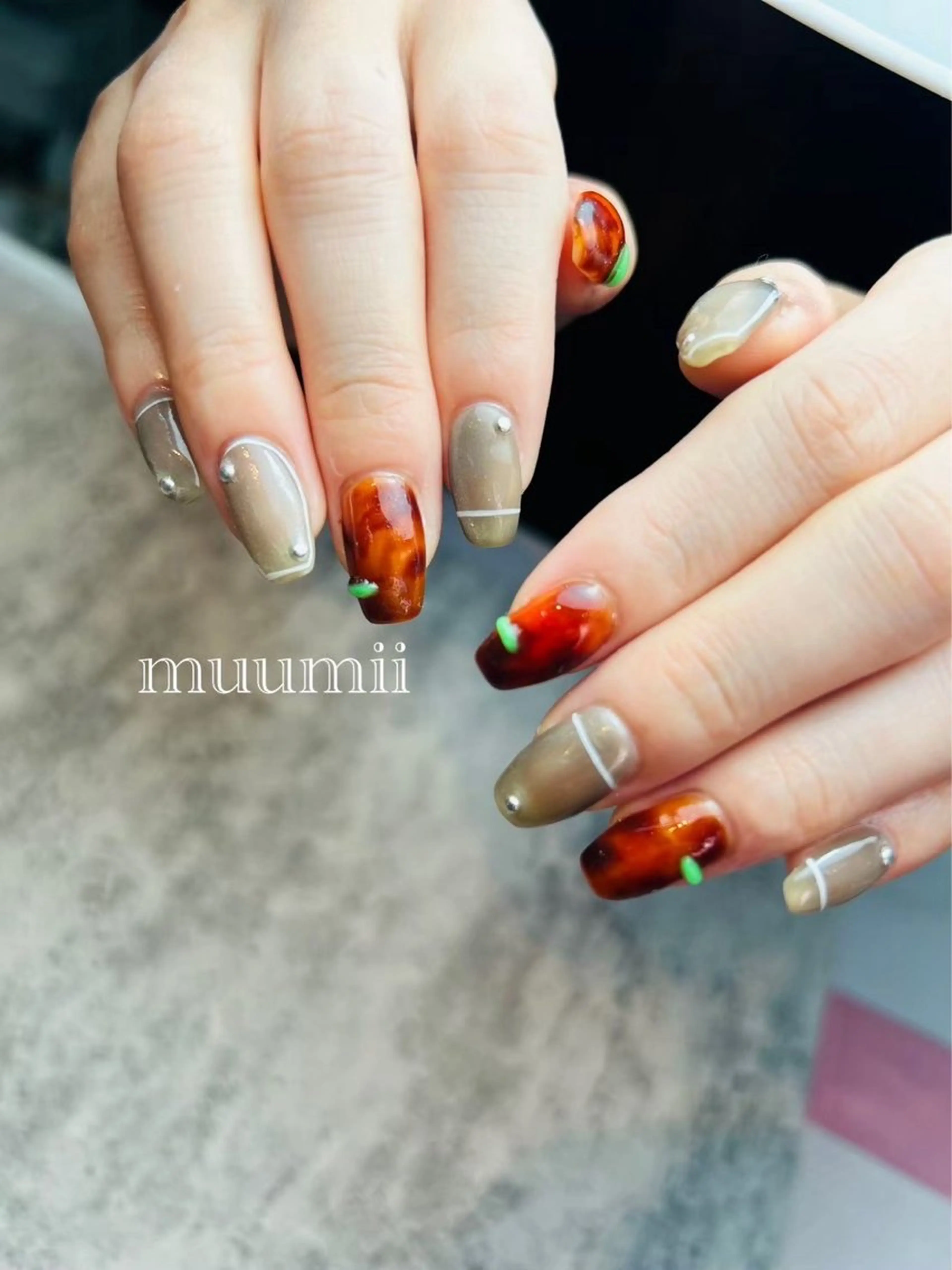 ネイル 東十条muumii ネイルまつ毛のネイルデザイン