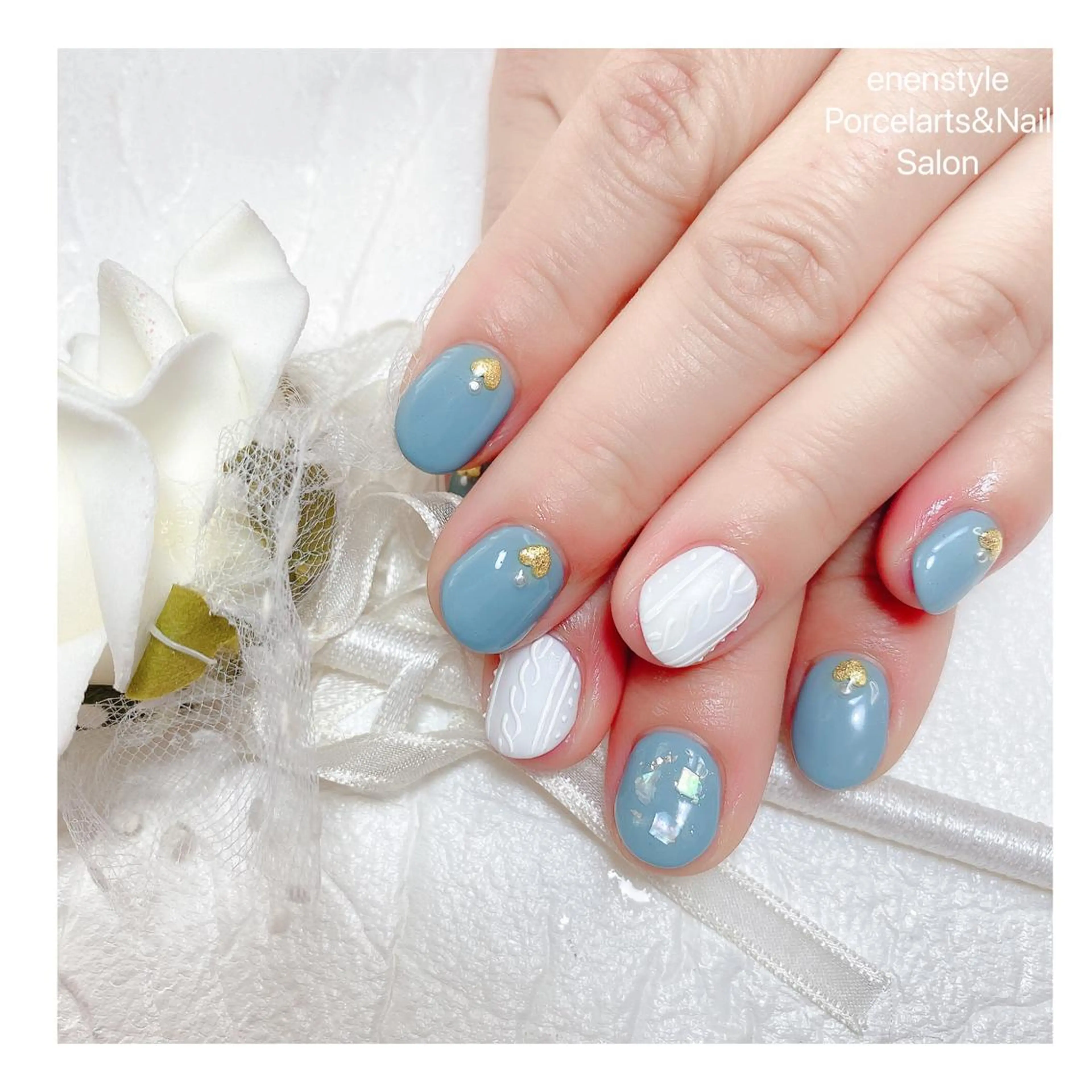 ミディアム ネイル 👑enen style👑のネイルデザイン