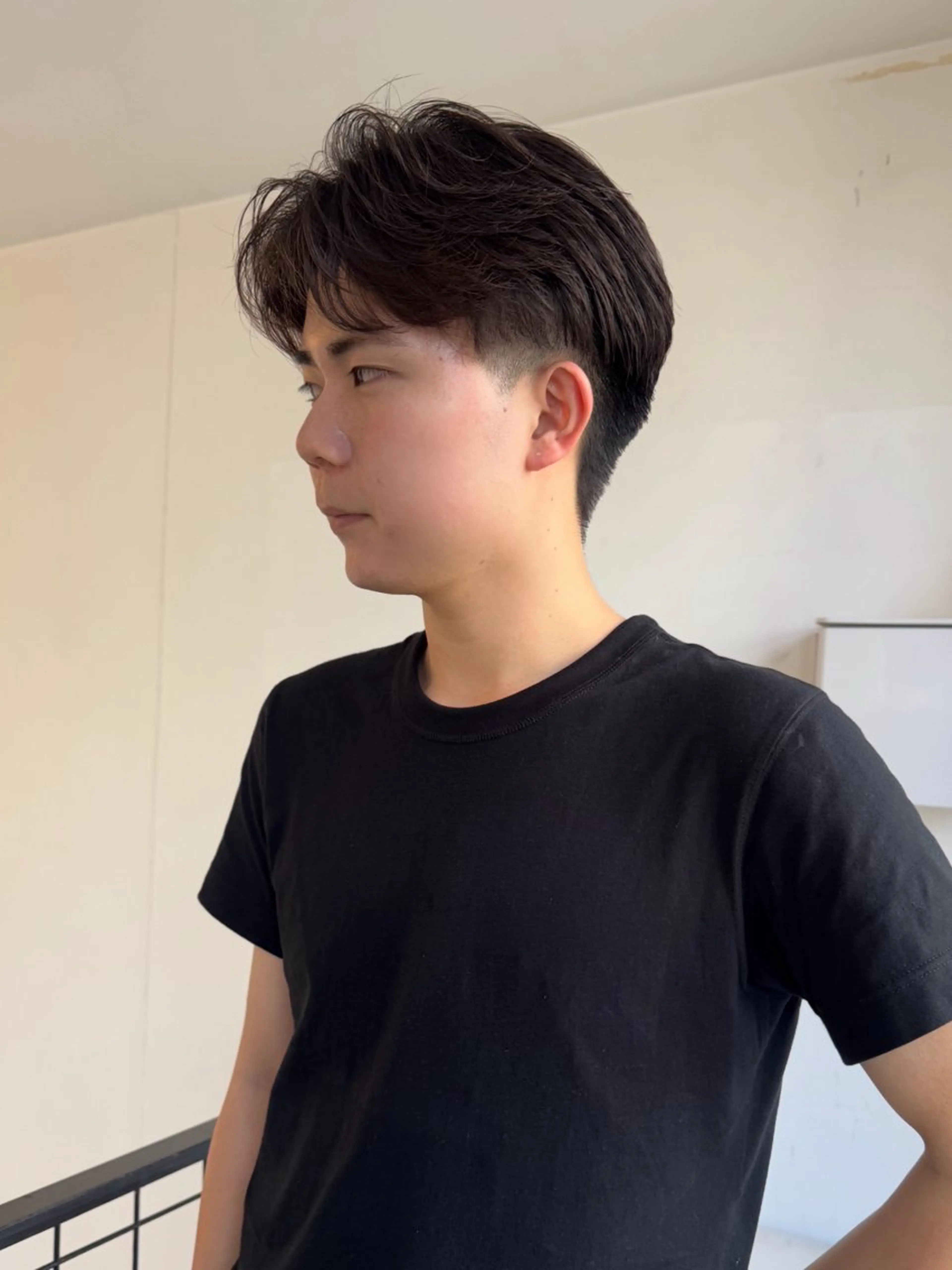 メンズ カット パーマ aya/ブリーチ/ ボブ/ショートのヘアスタイル