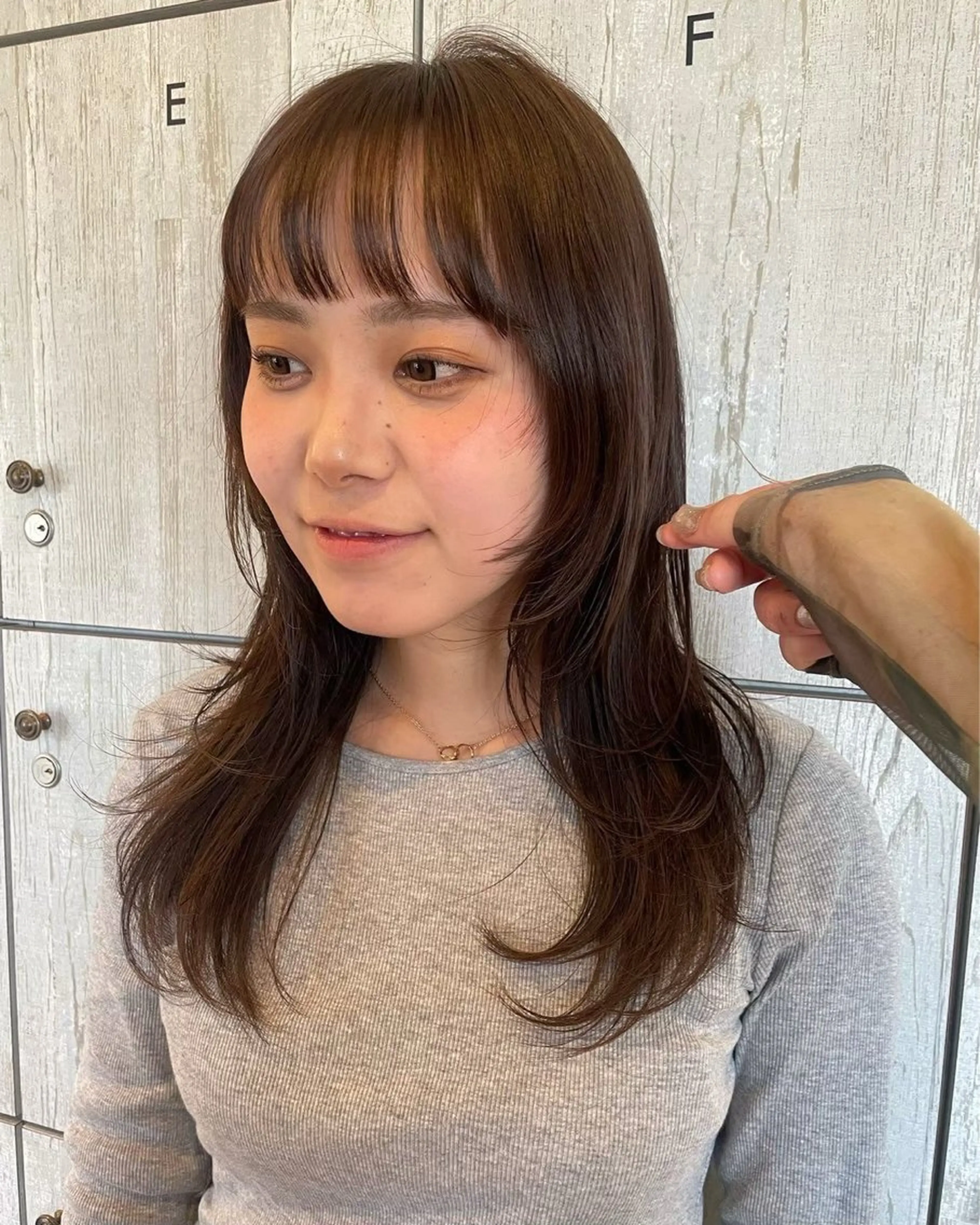 ロング カラー カット ヘアカラー トリートメント ブリーチなし艶カラー /いくののヘアスタイル