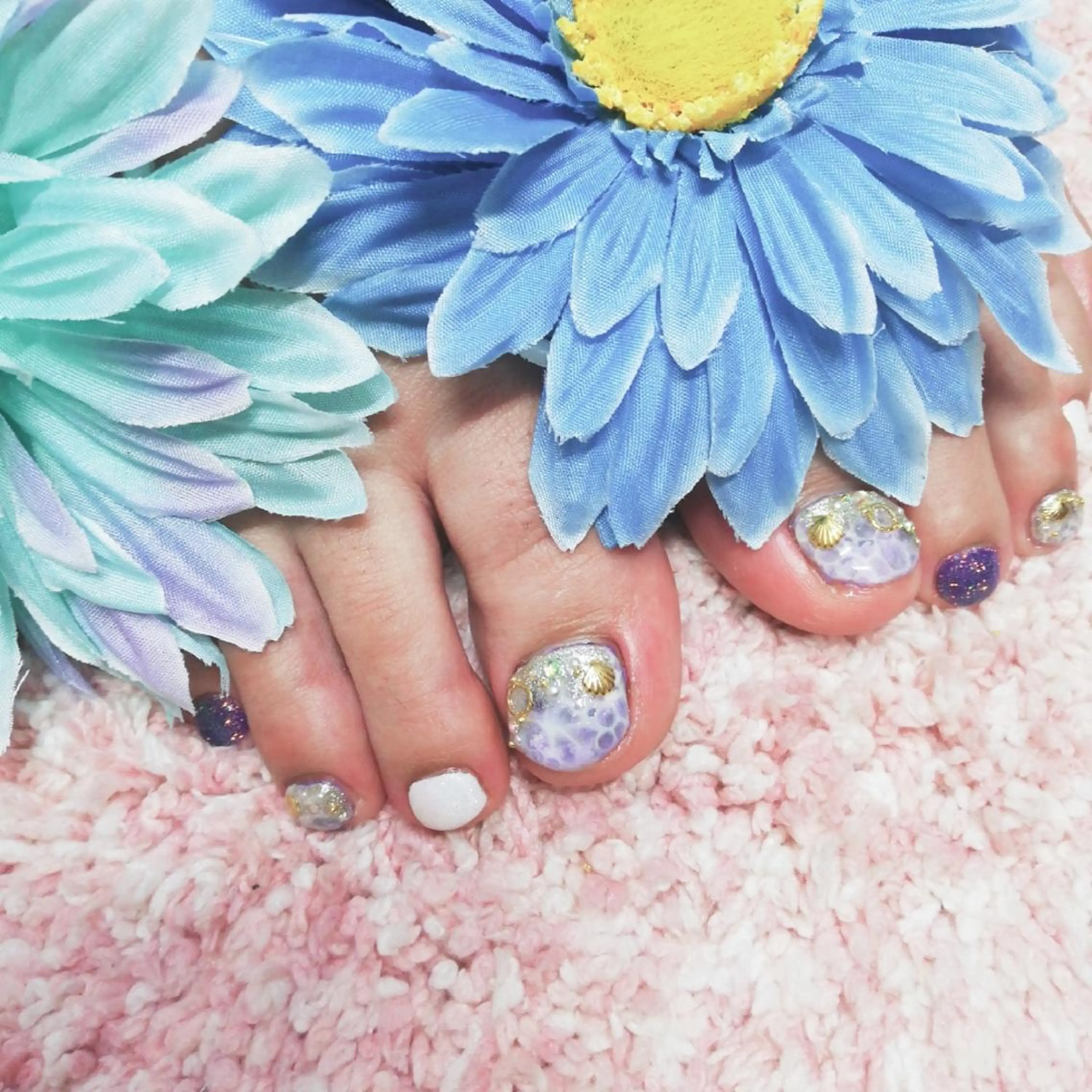 ネイル フットネイル 柴崎 美幸のネイルデザイン