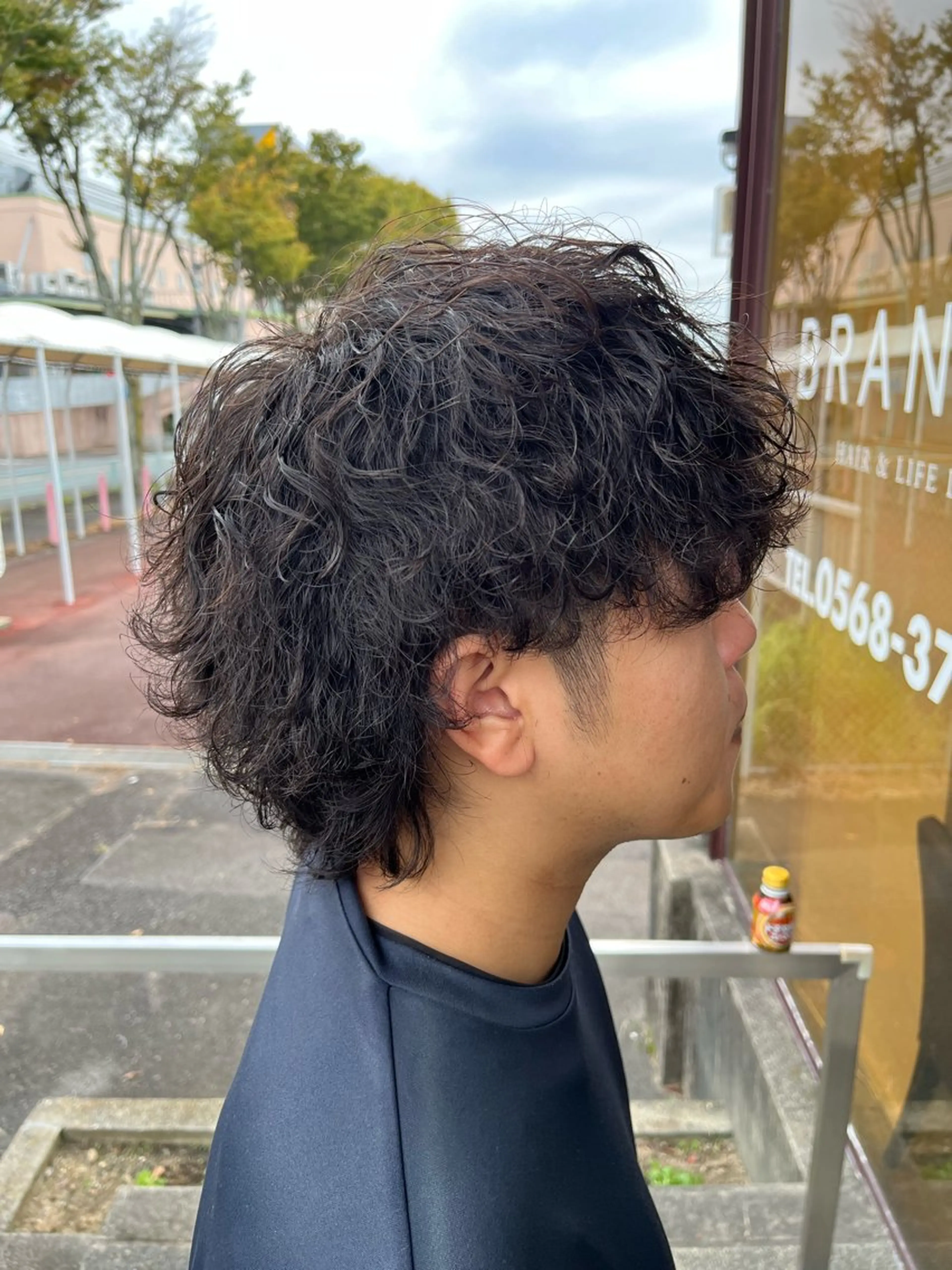 ショート パーマ メンズ メンズパーマ 波巻きパーマ スパイラルパーマ カット パーマ 北川 寛之✨メンズパーマ✨のヘアスタイル