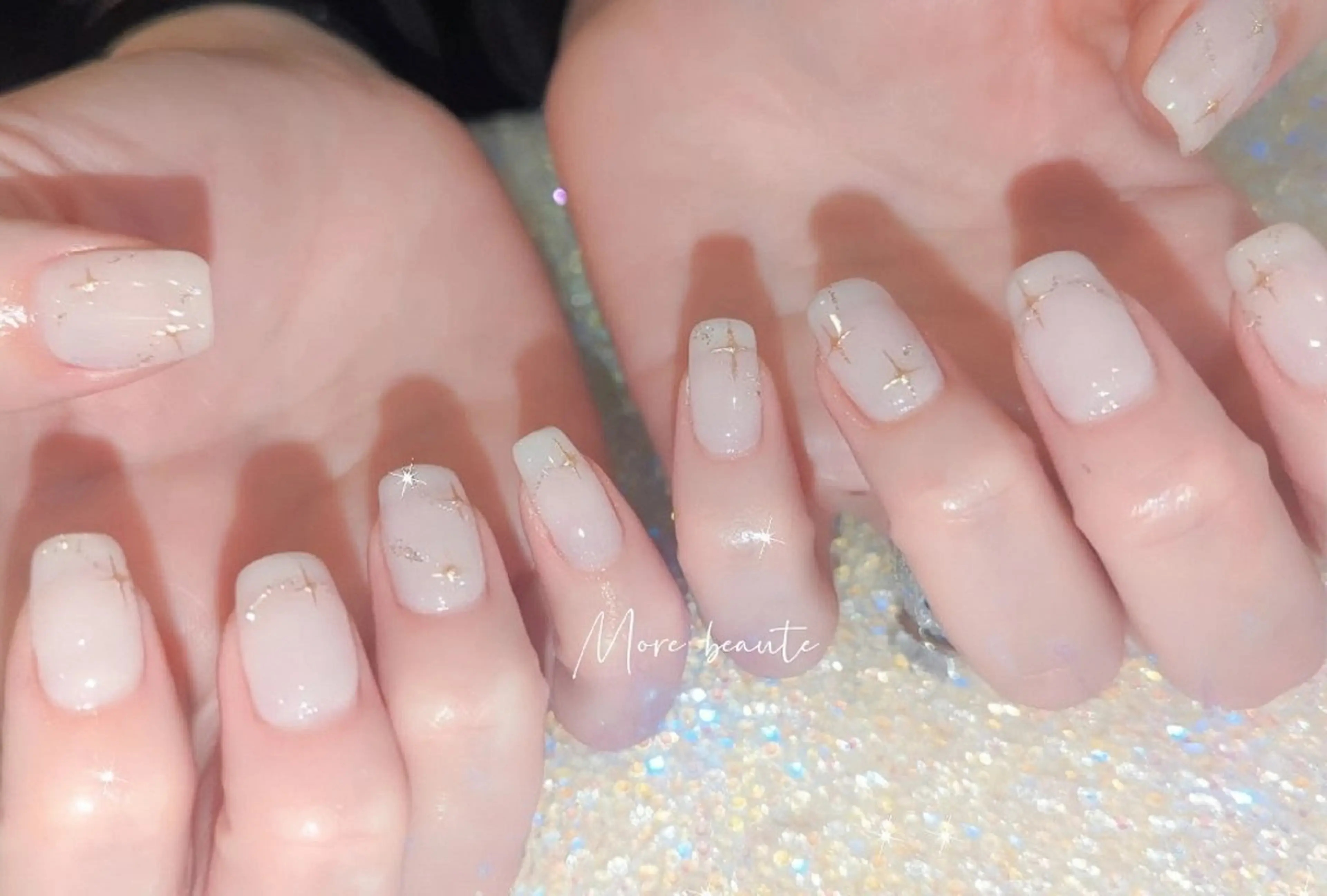 ネイル 桜ネイル 長さ出し ジェルネイル ハート 韓国ネイル ハンドネイル I LOVE ME NAIL.｡.:*♡のネイルデザイン