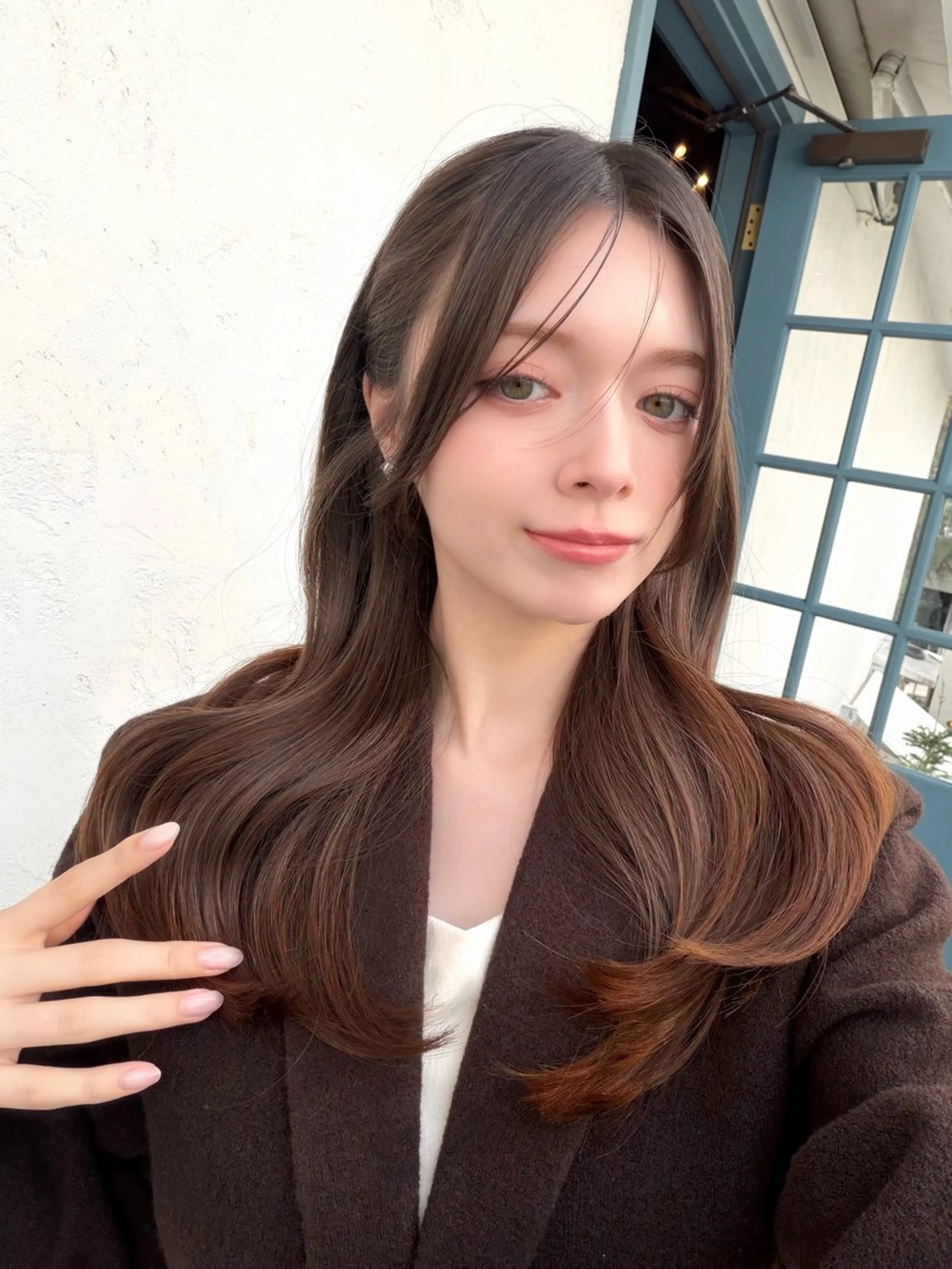 セミロング カラー muscali♡ 原宿.表参道のヘアスタイル