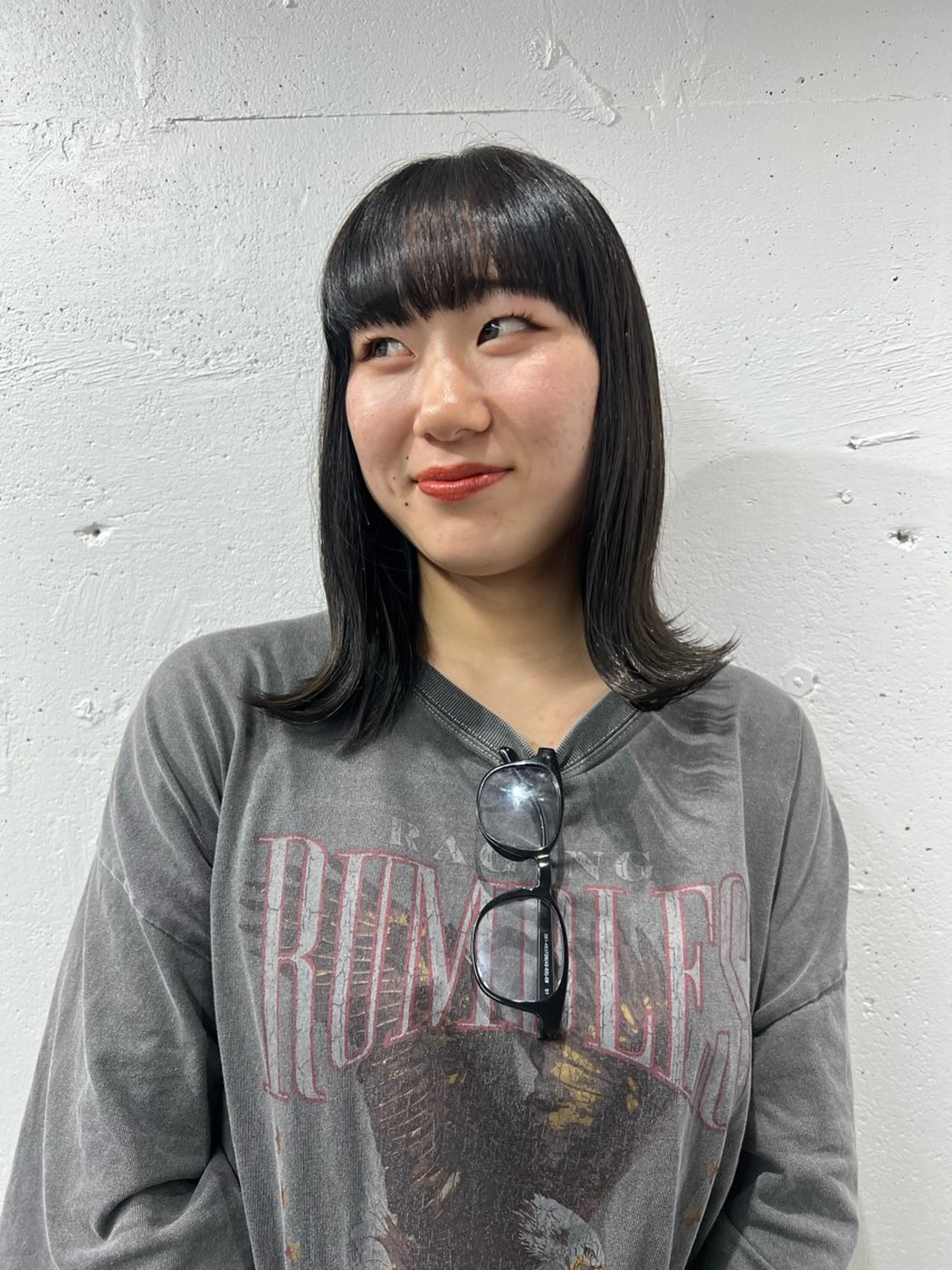 ロング カラー カット ヘアカラー レイヤー／デザイン カット／ヒナノのヘアスタイル