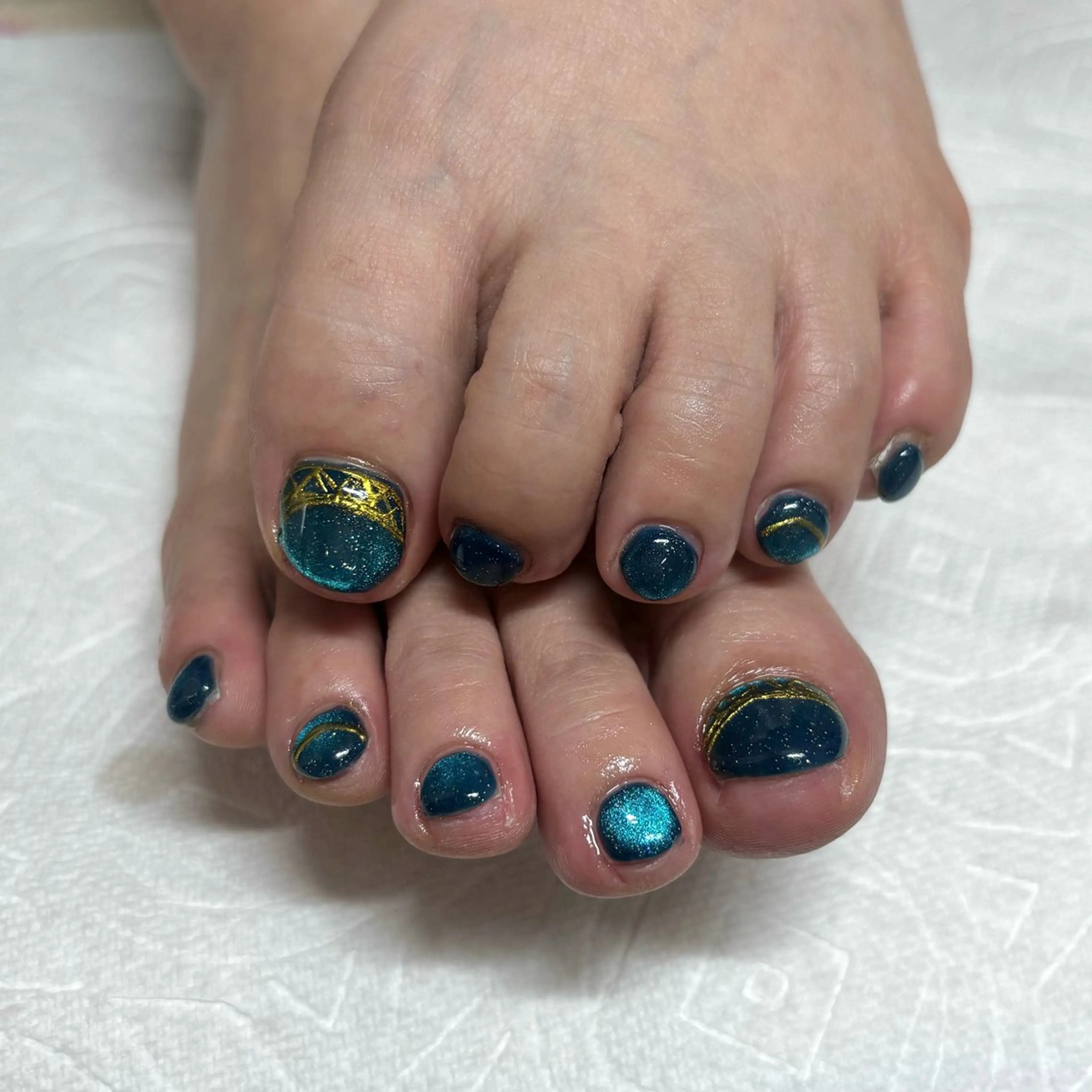 フットジェルネイル(アート・ストーン10粒まで込み) ※オフありの写真