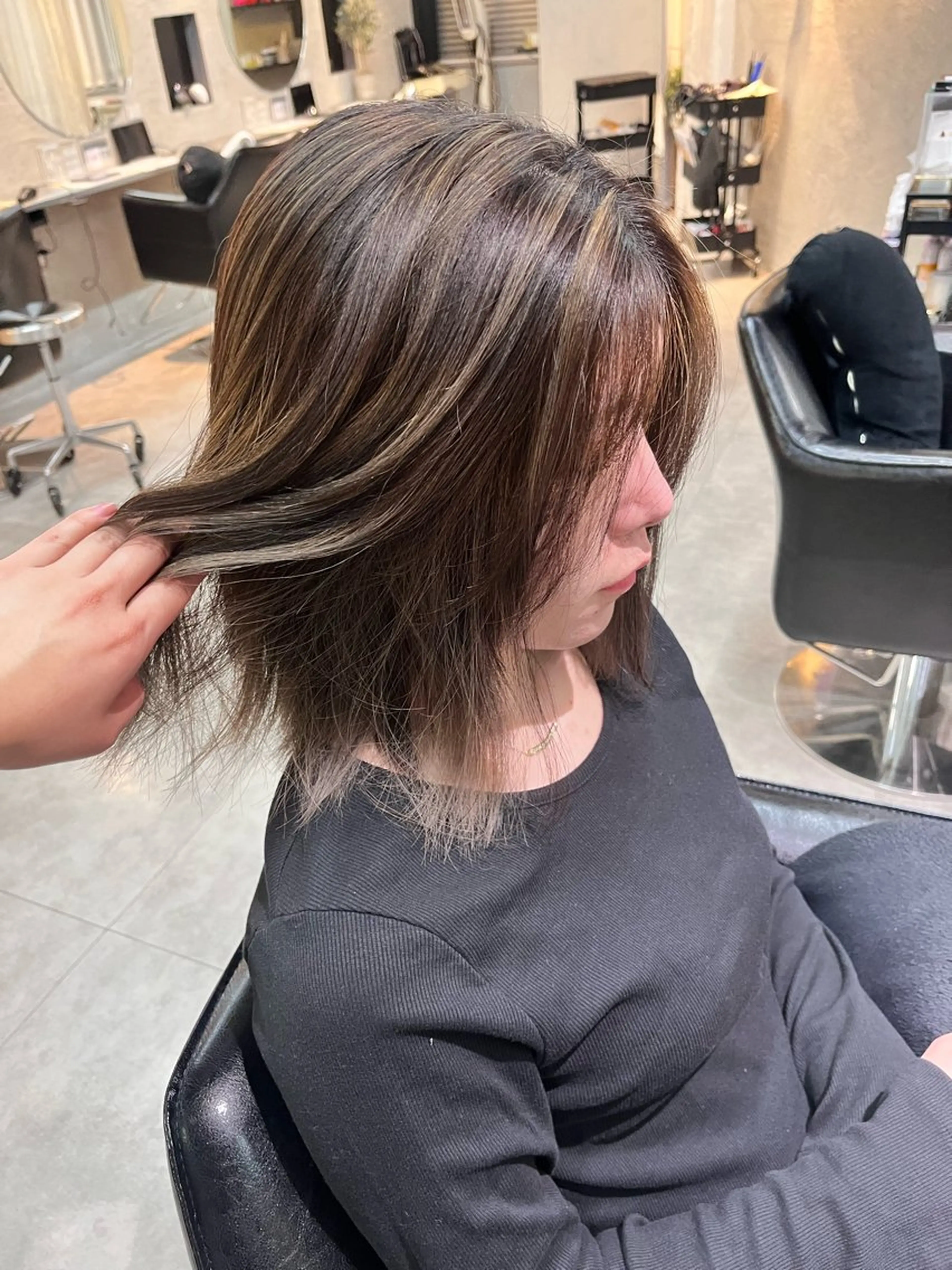 ミディアム カラー 韓国系/ダブルカラー /トグチリンカのヘアスタイル