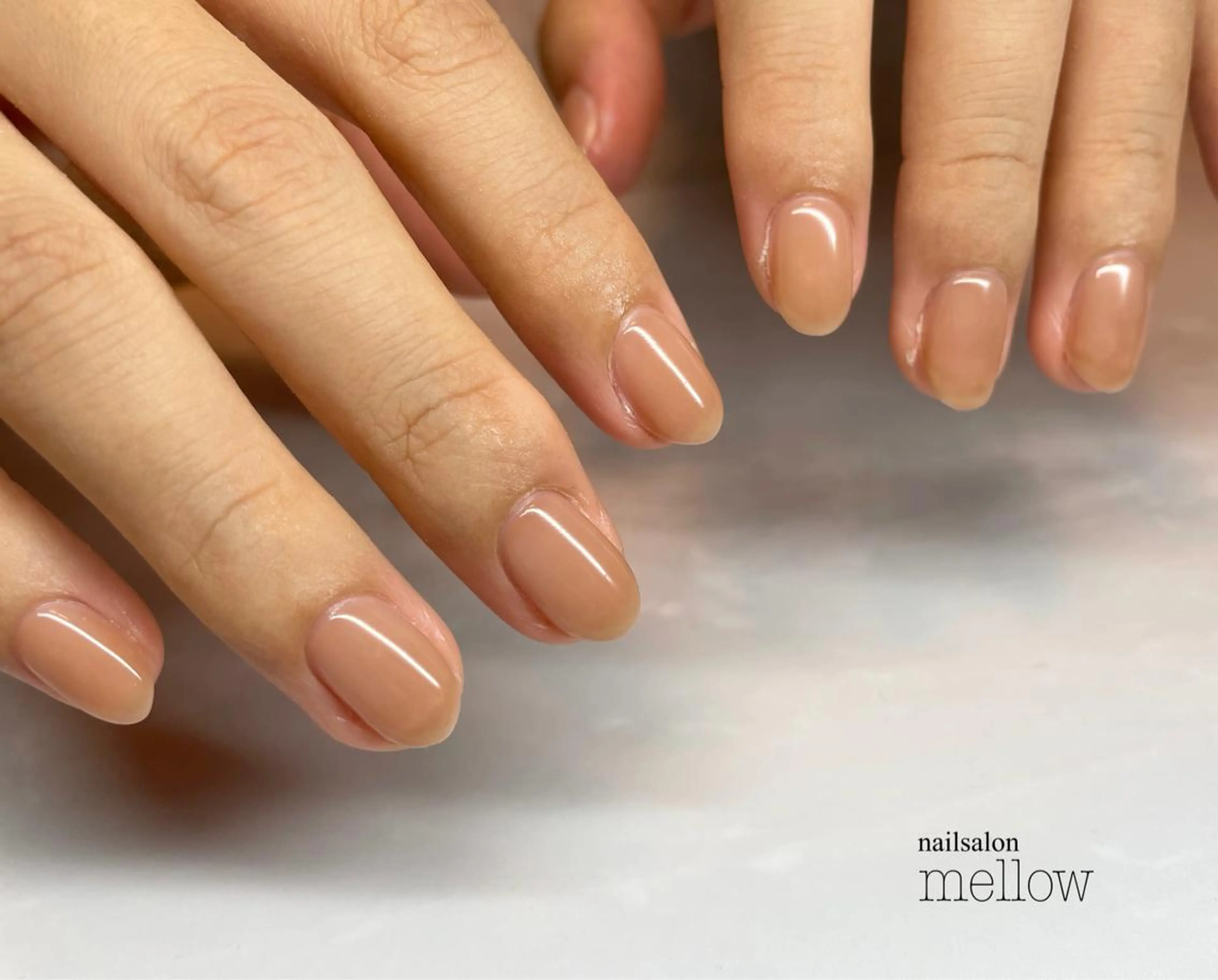 ネイル ブラウン クリアネイル 大山 浩美のネイルデザイン