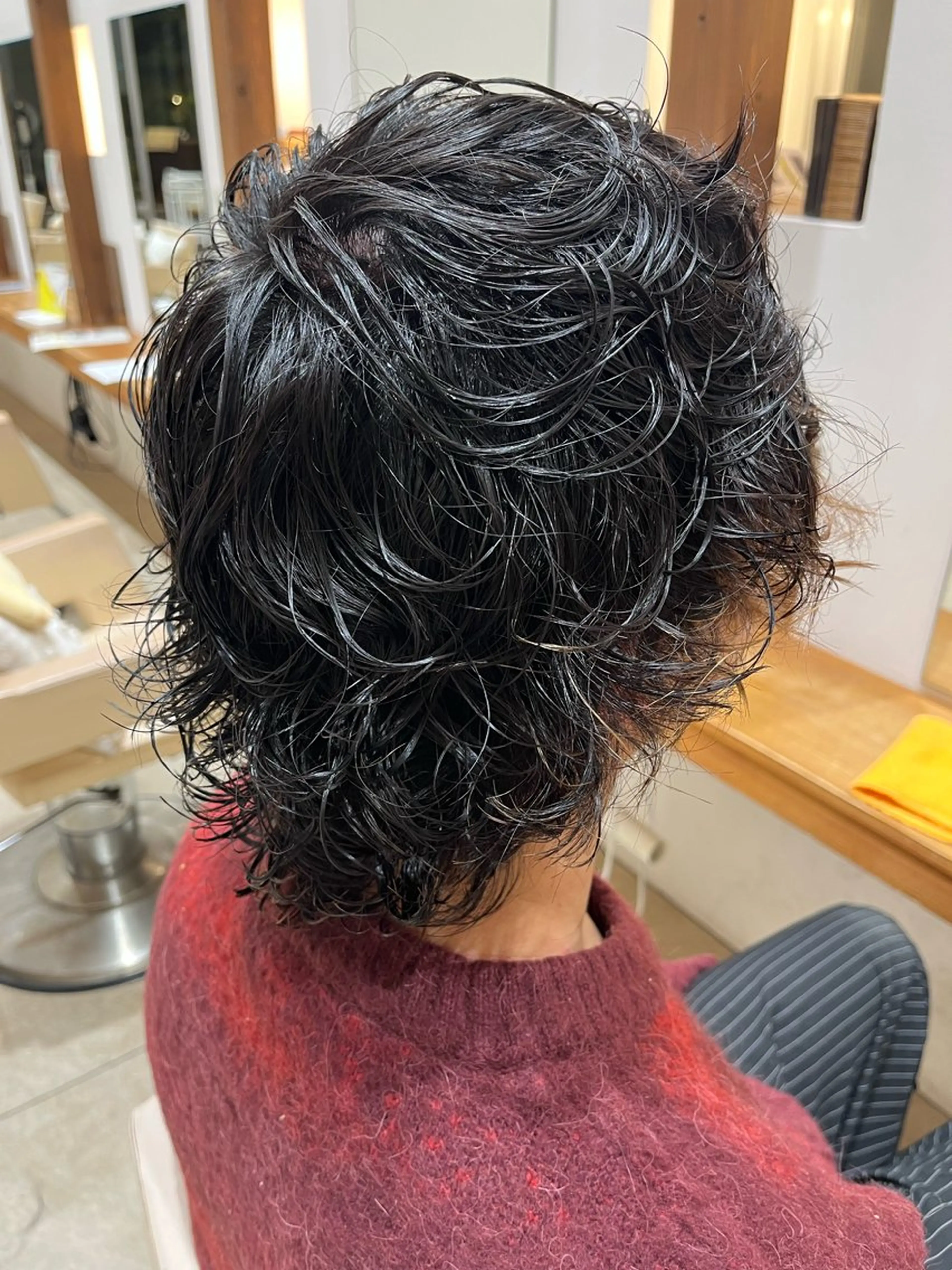 パーマ メンズ 沖元 統弥のヘアスタイル