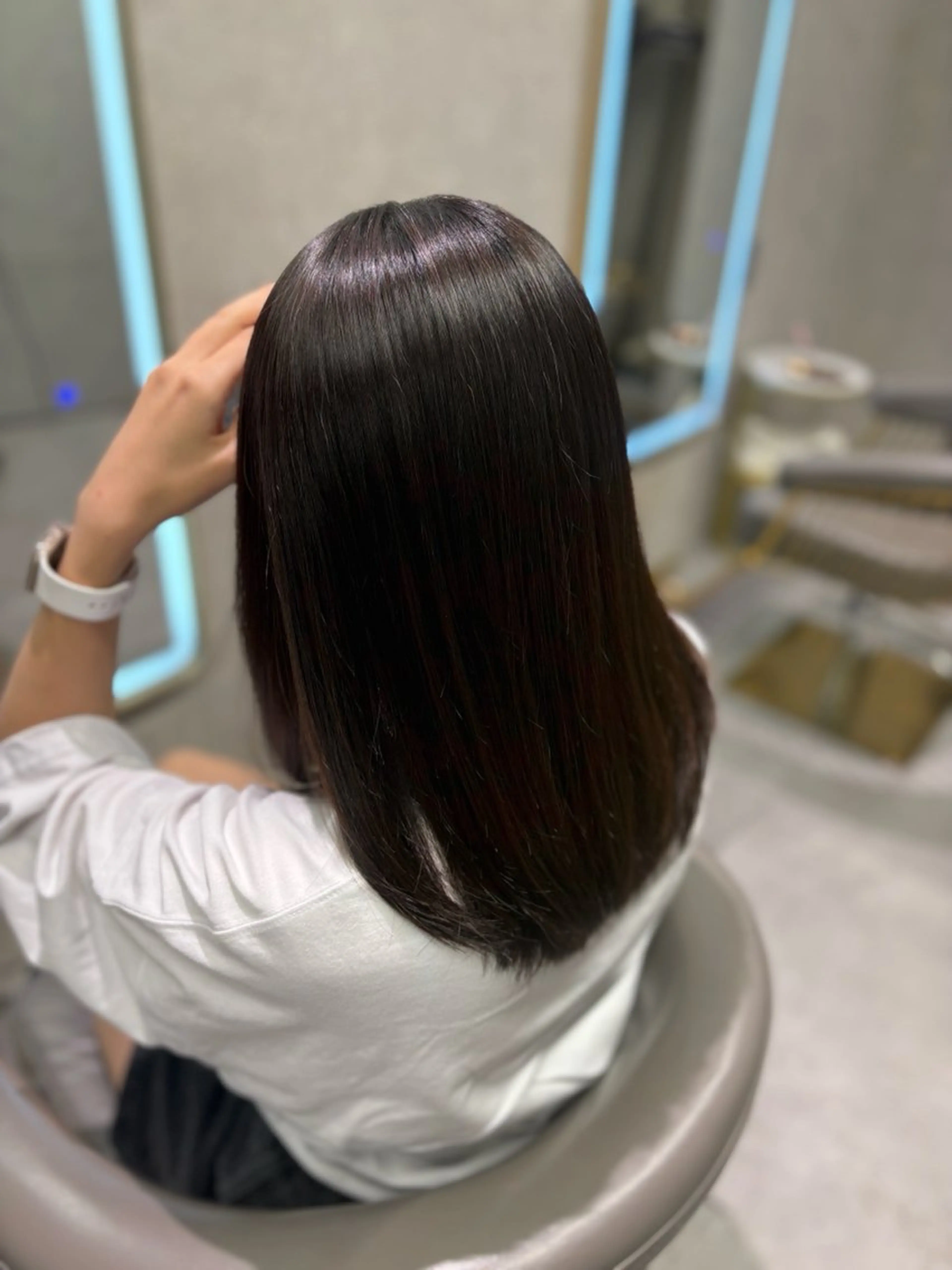 ミディアム 縮毛矯正 🫧艶カラー🫧/ RIRINAのヘアスタイル