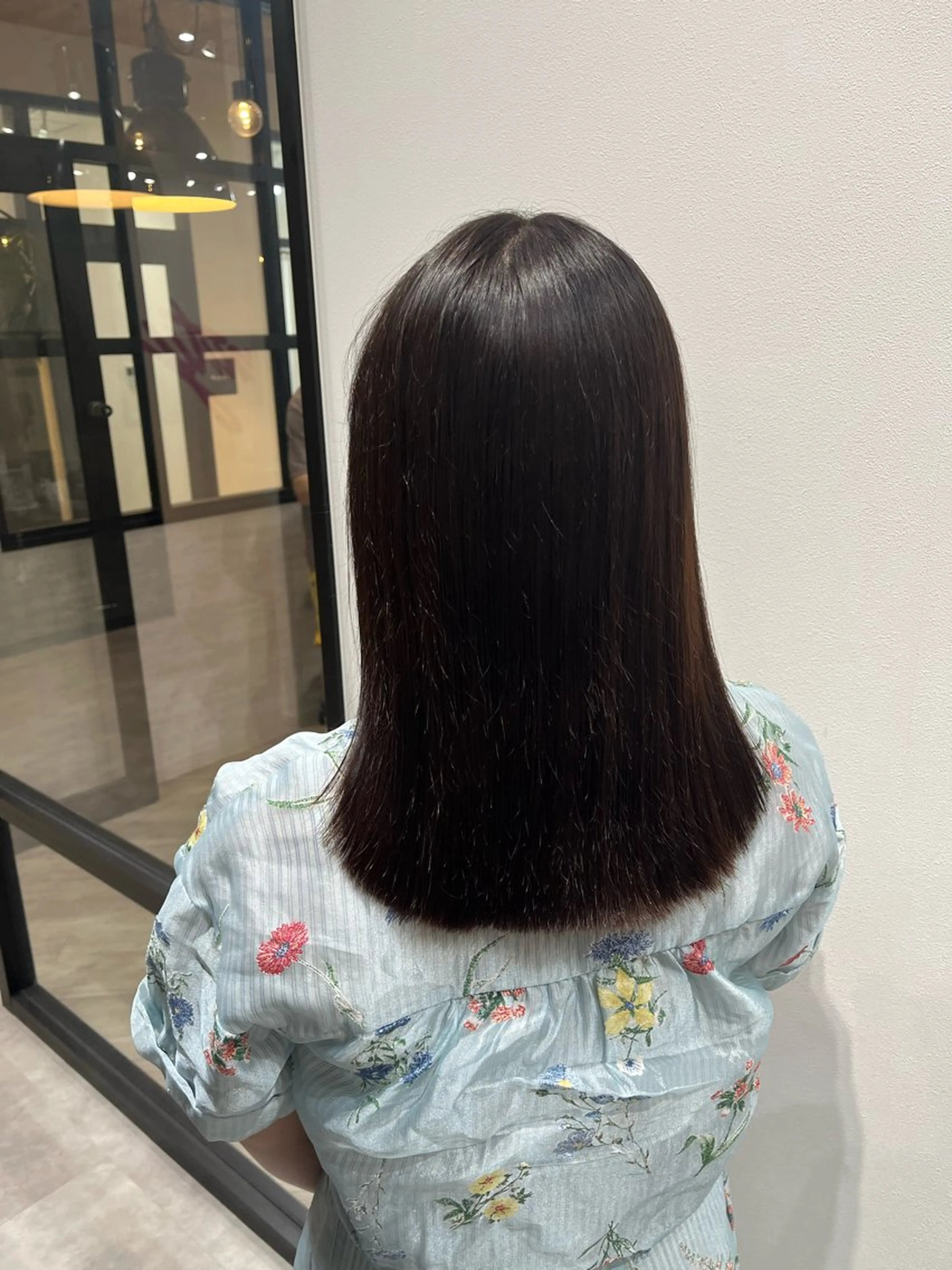 ミディアム 艶カラー推し！ なかはらあかりのヘアスタイル