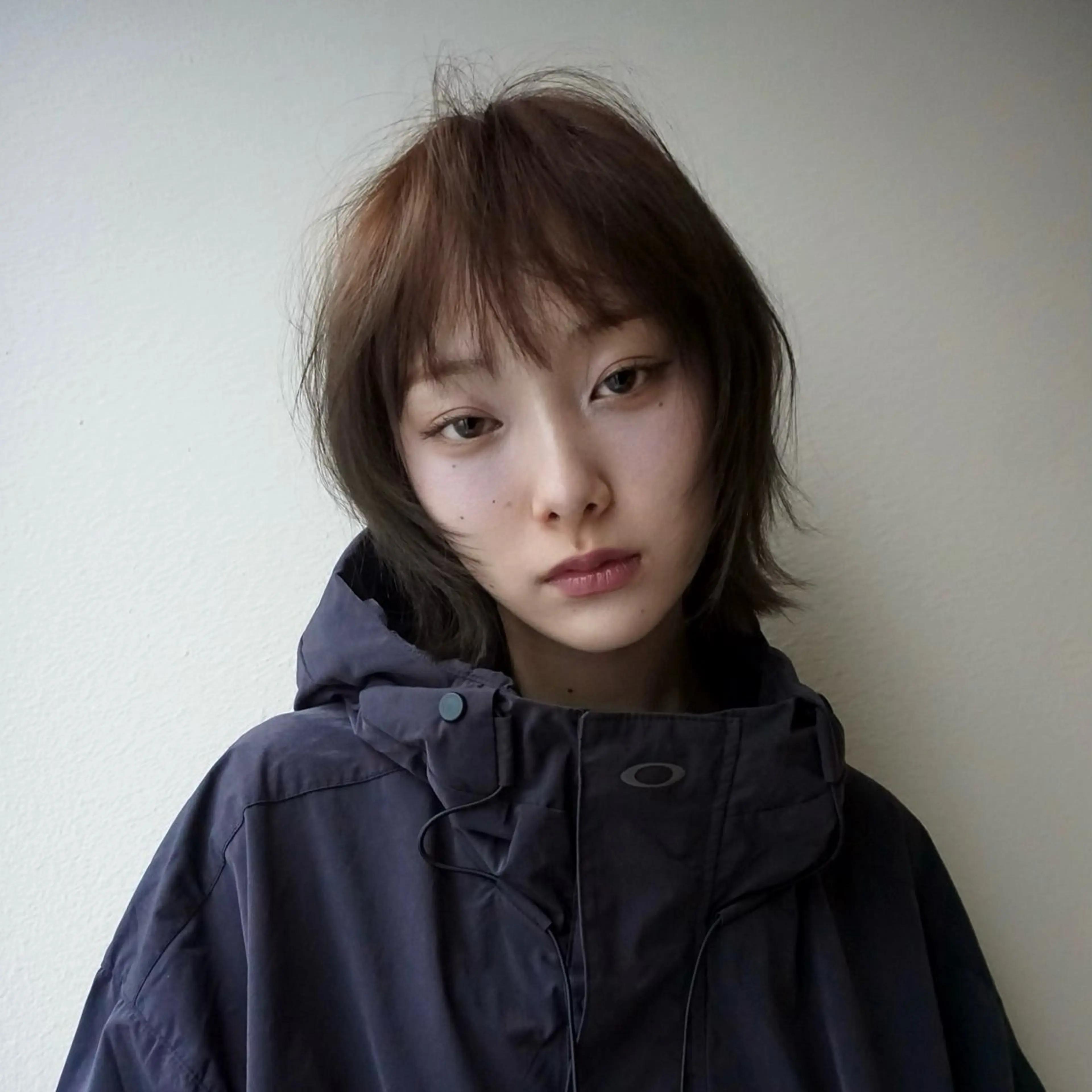 ミディアム カラー ボブレイヤー ボブ レイヤーカット 似合わせカット 吉田 愛美のヘアスタイル