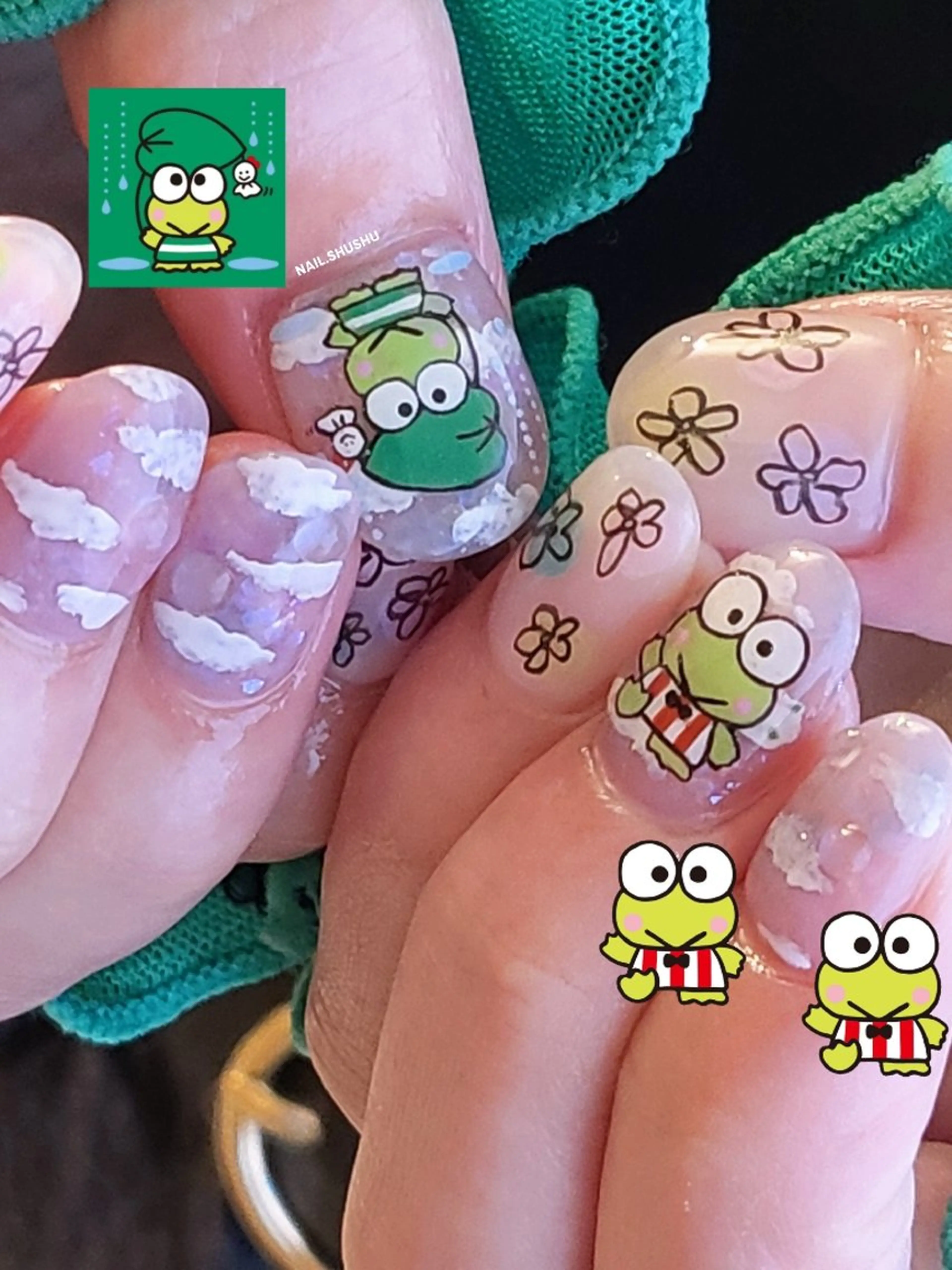 ネイル 3dパーツ/流行り 👧shushu❤️のネイルデザイン
