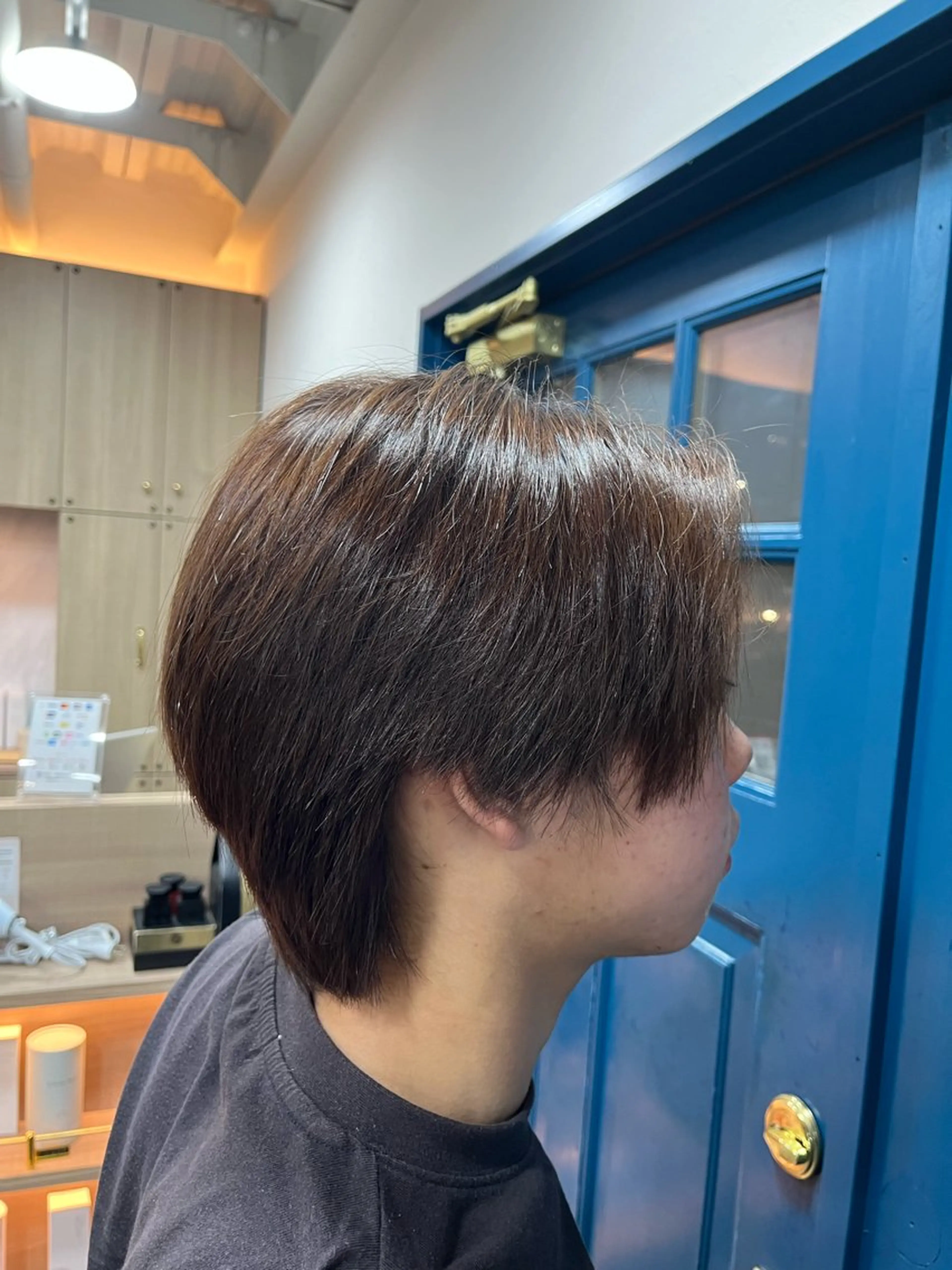 ショート ヘアカラー 縮毛矯正⚡️カラー いいじまのヘアスタイル