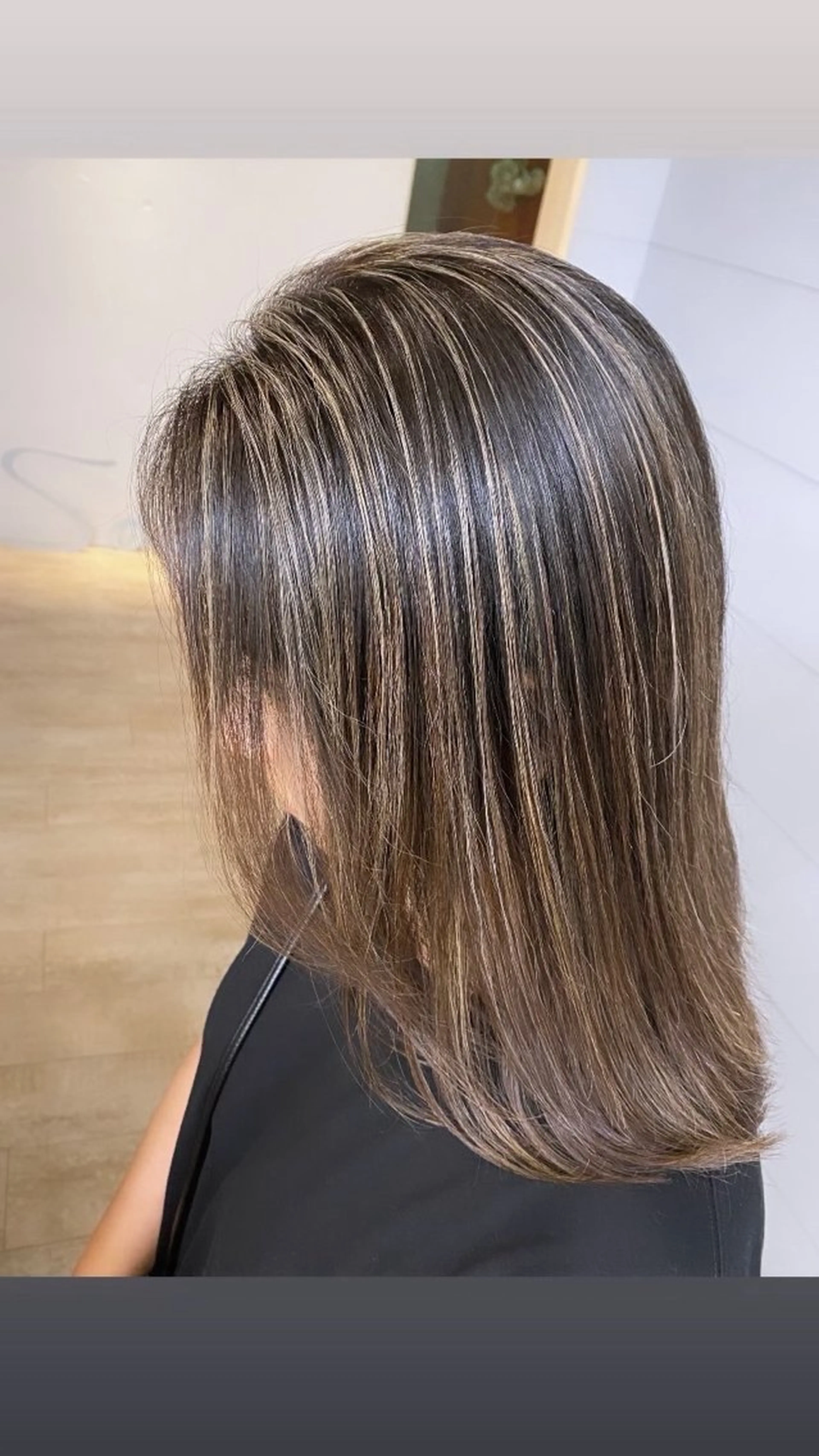 セミロング ハイライト 早川 光隆のヘアスタイル