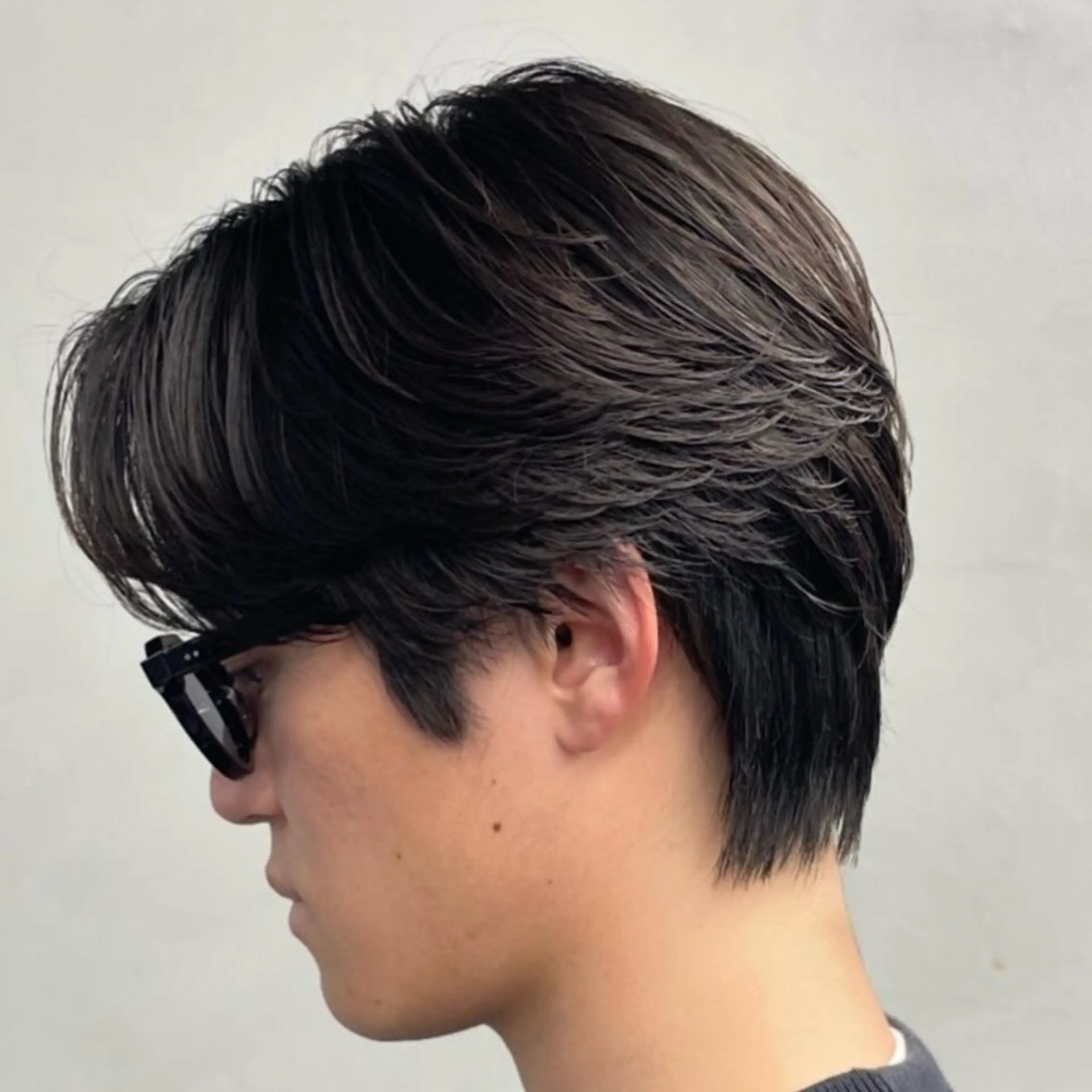 ミディアム パーマ ヘアアレンジ メンズ fifth 石川 凪のヘアスタイル