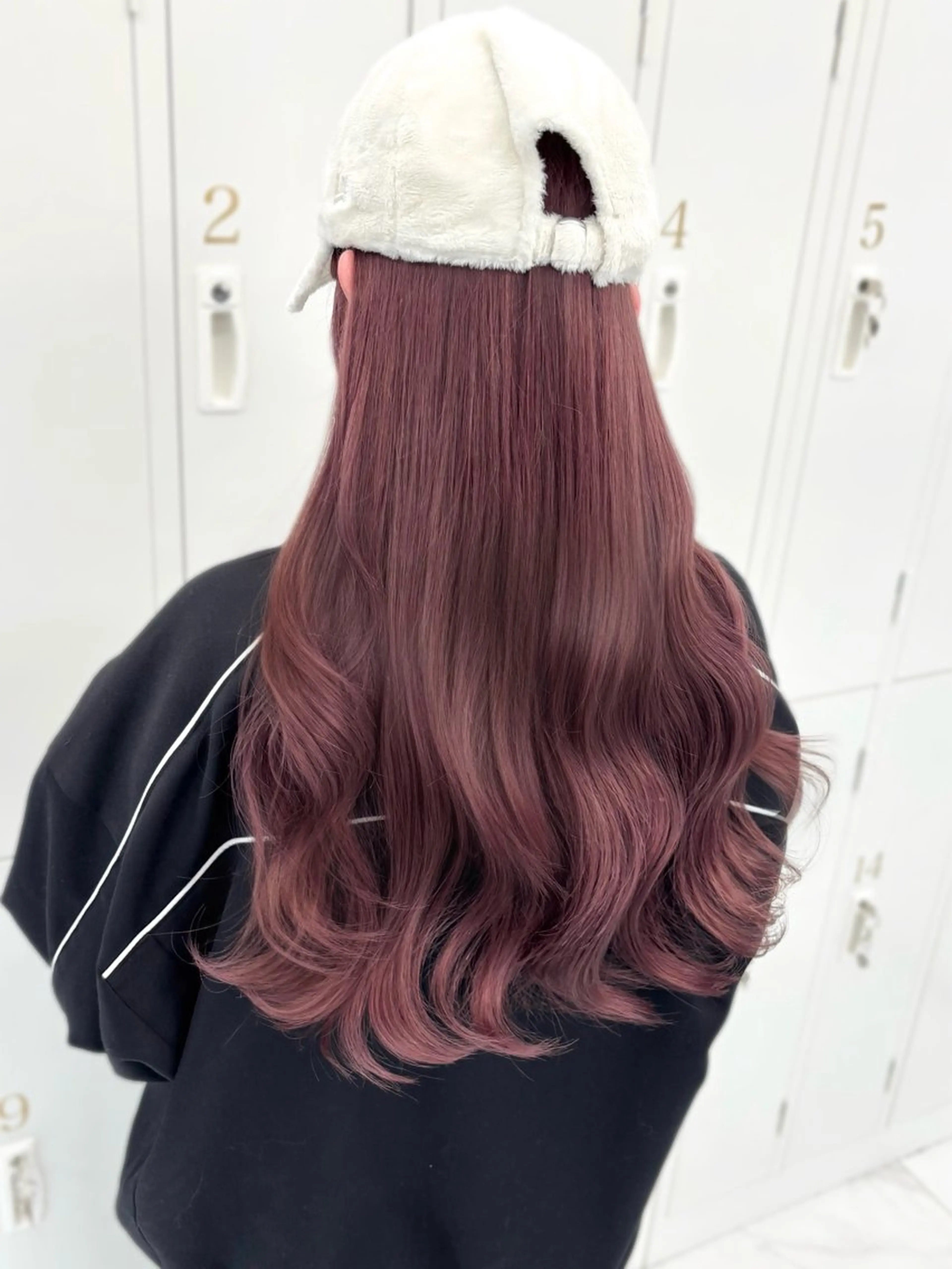 ロング カラー ブリーチ ラベンダーカラー ピンクカラー ピンクラベンダー 盛れる顔周り🤍渋谷 Risa🎀のヘアスタイル