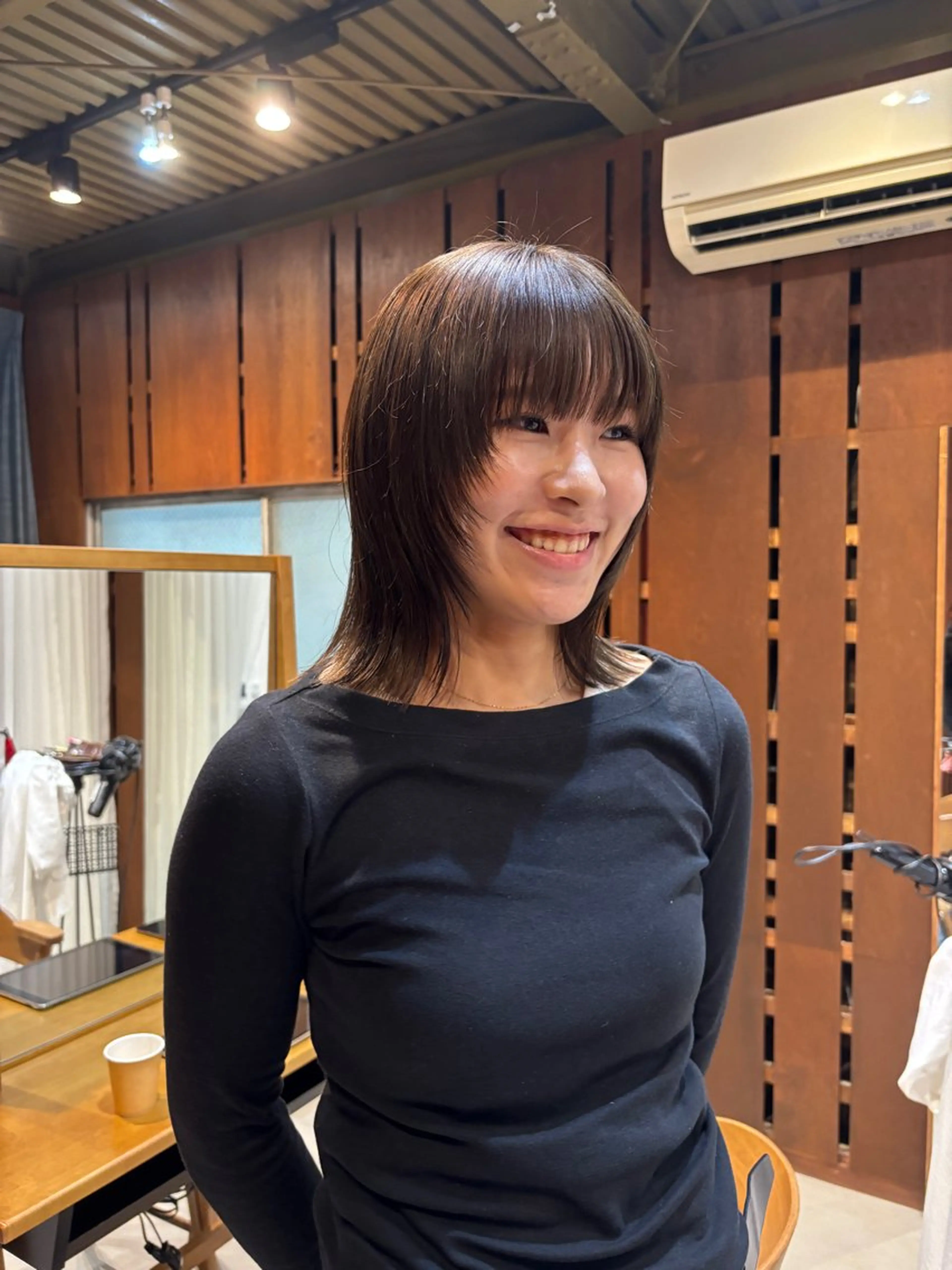 ミディアム カラー Chiho / 梅田 / ボブ/ パーマのヘアスタイル