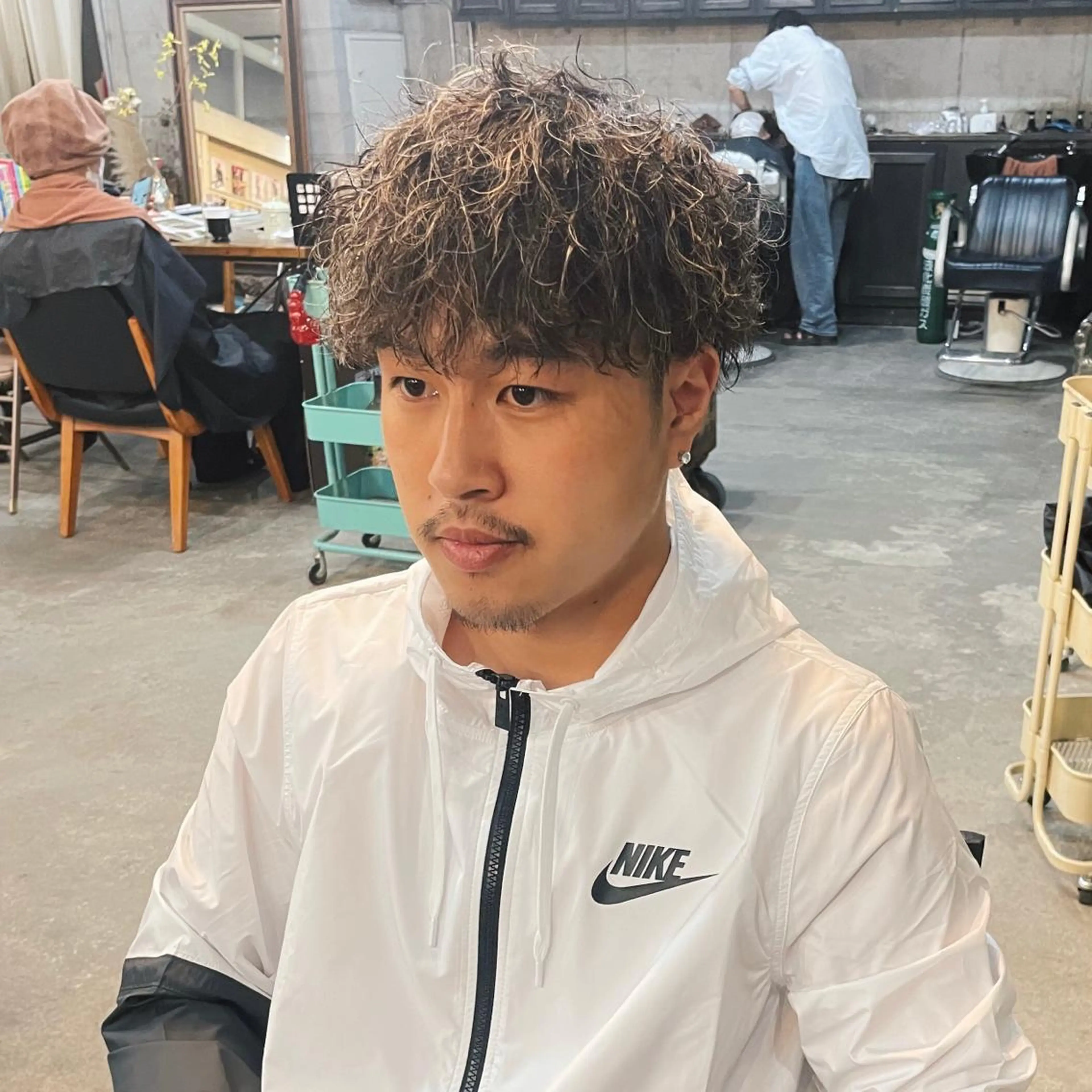 メンズ カット パーマ メンズ特化美容師 ハスイルイのヘアスタイル