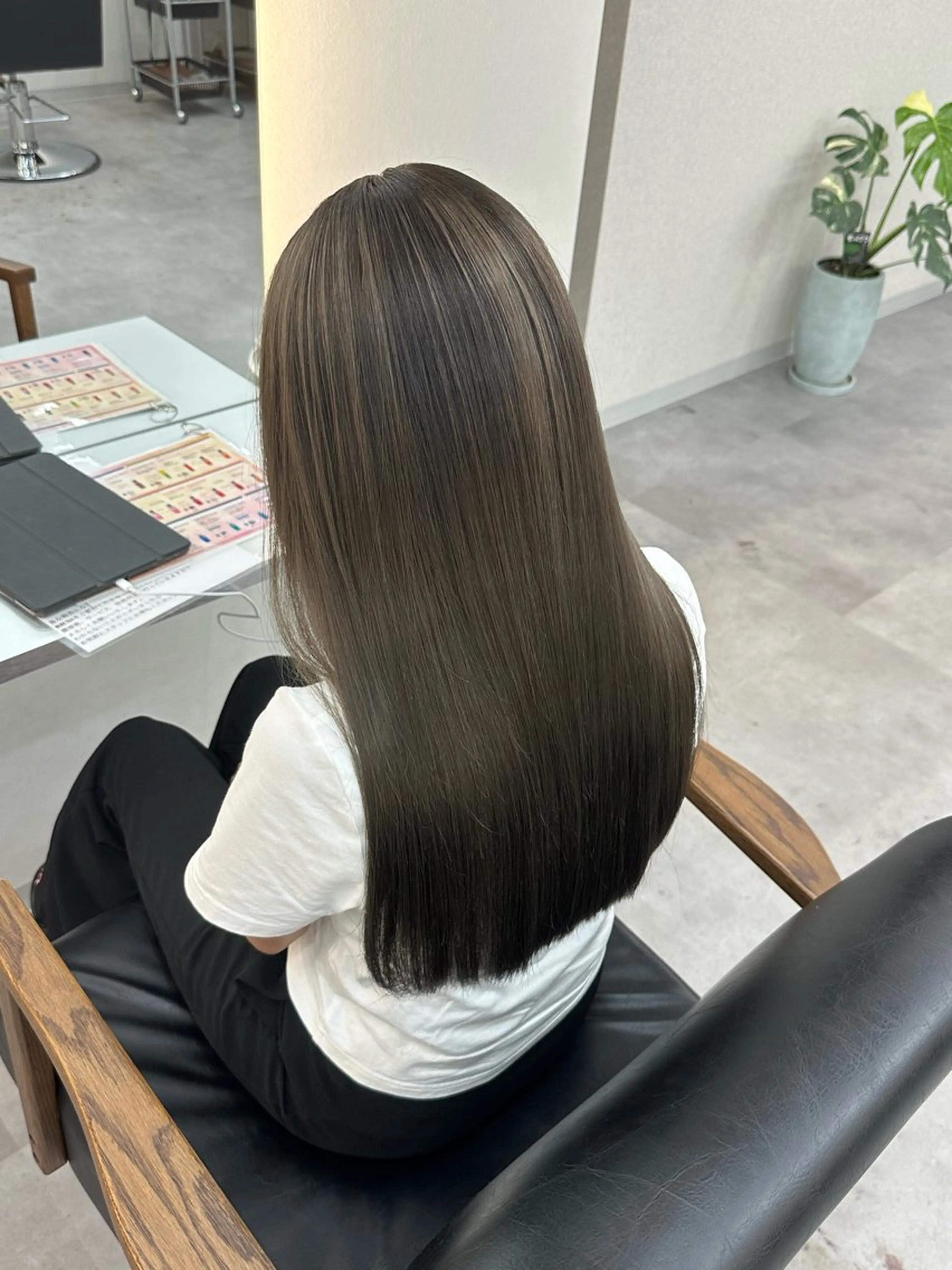 セミロング ハイライト 髪質改善 レイヤーカット トリートメント RIENSaura /daichiのヘアスタイル