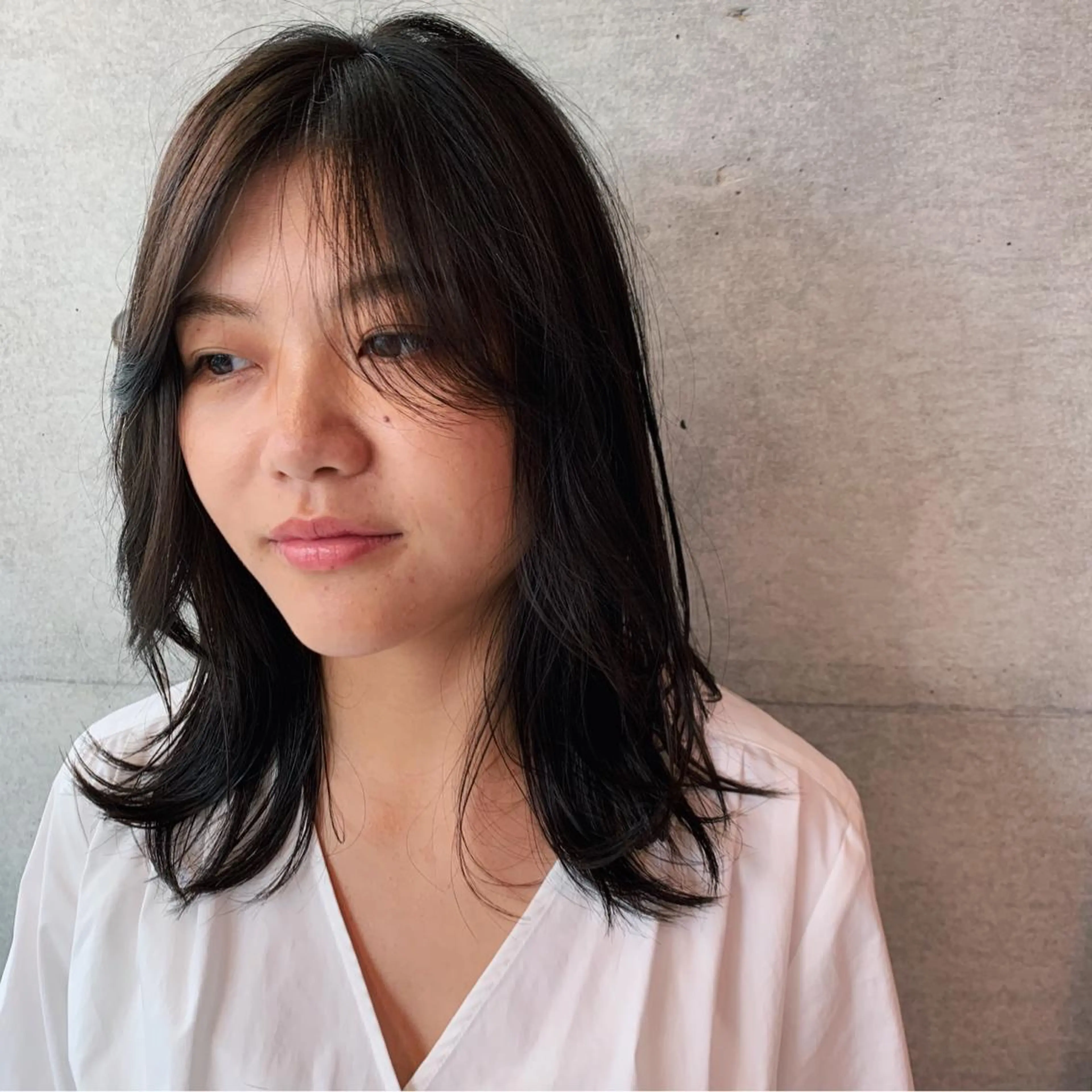 ミディアム カット ヘアカラー オシャレ髪✔️ 店長オオキアキヒロのヘアスタイル