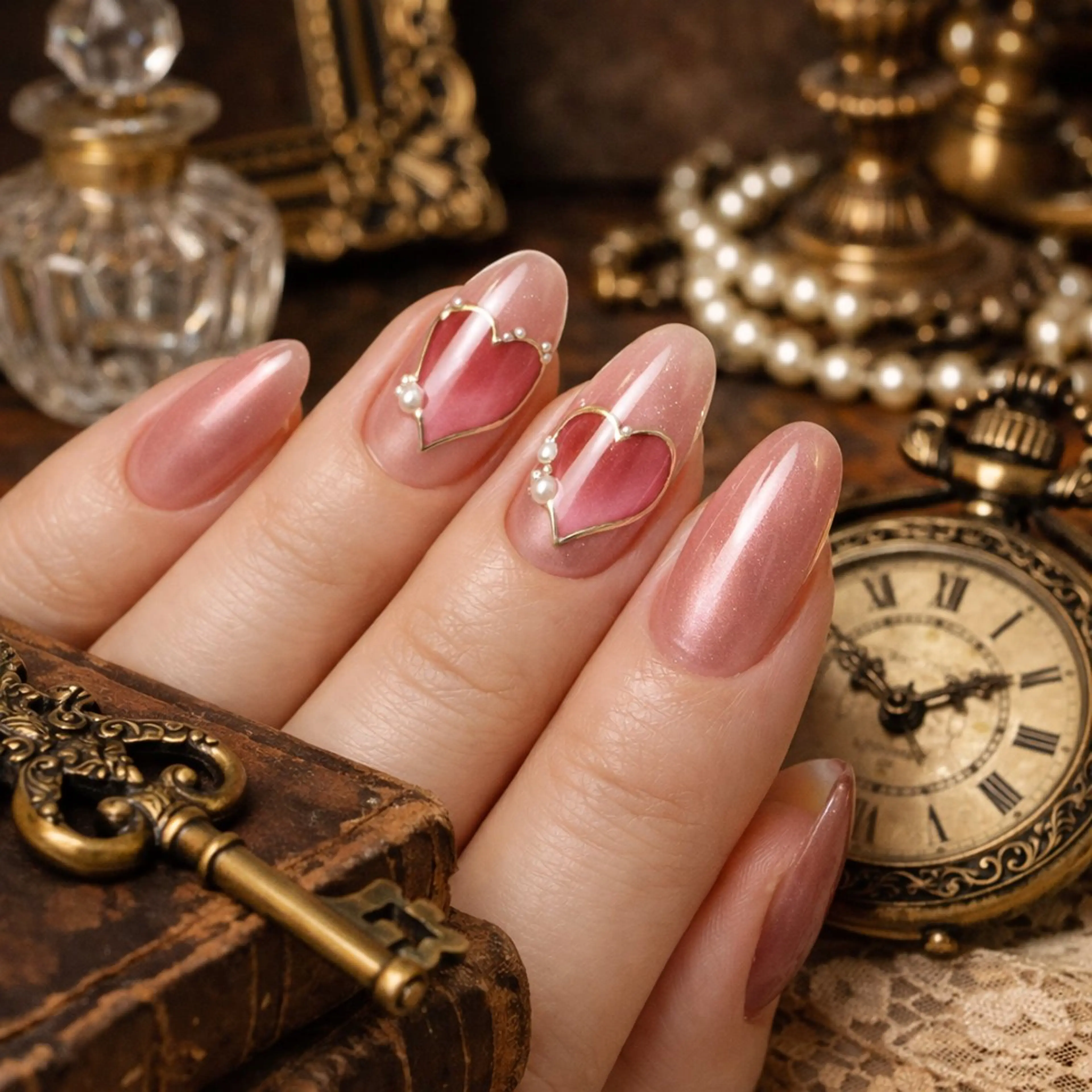 ネイル アートネイル ゴールド ハンドネイル Roger 舞のネイルデザイン