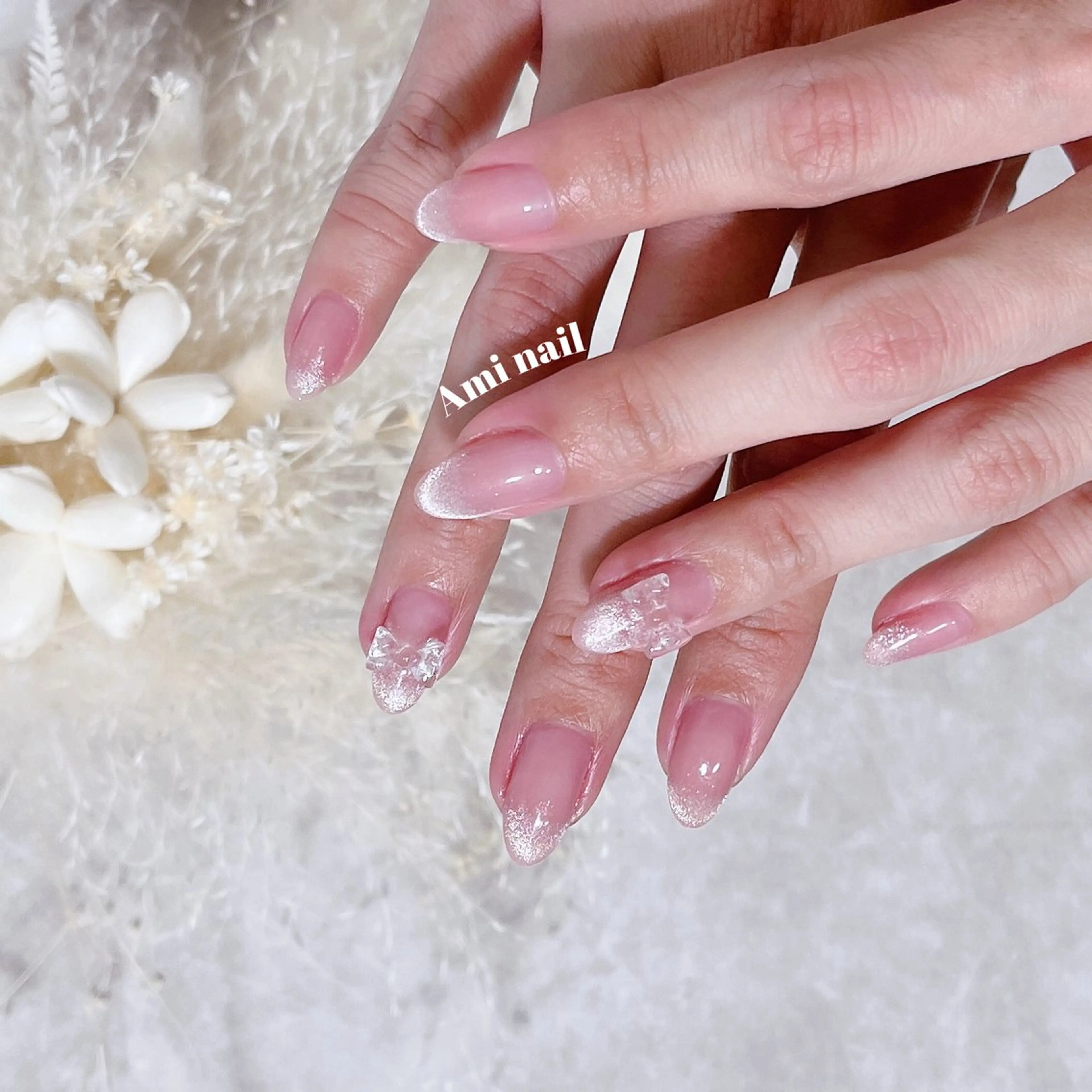 ネイル リボン Manami Kのネイルデザイン