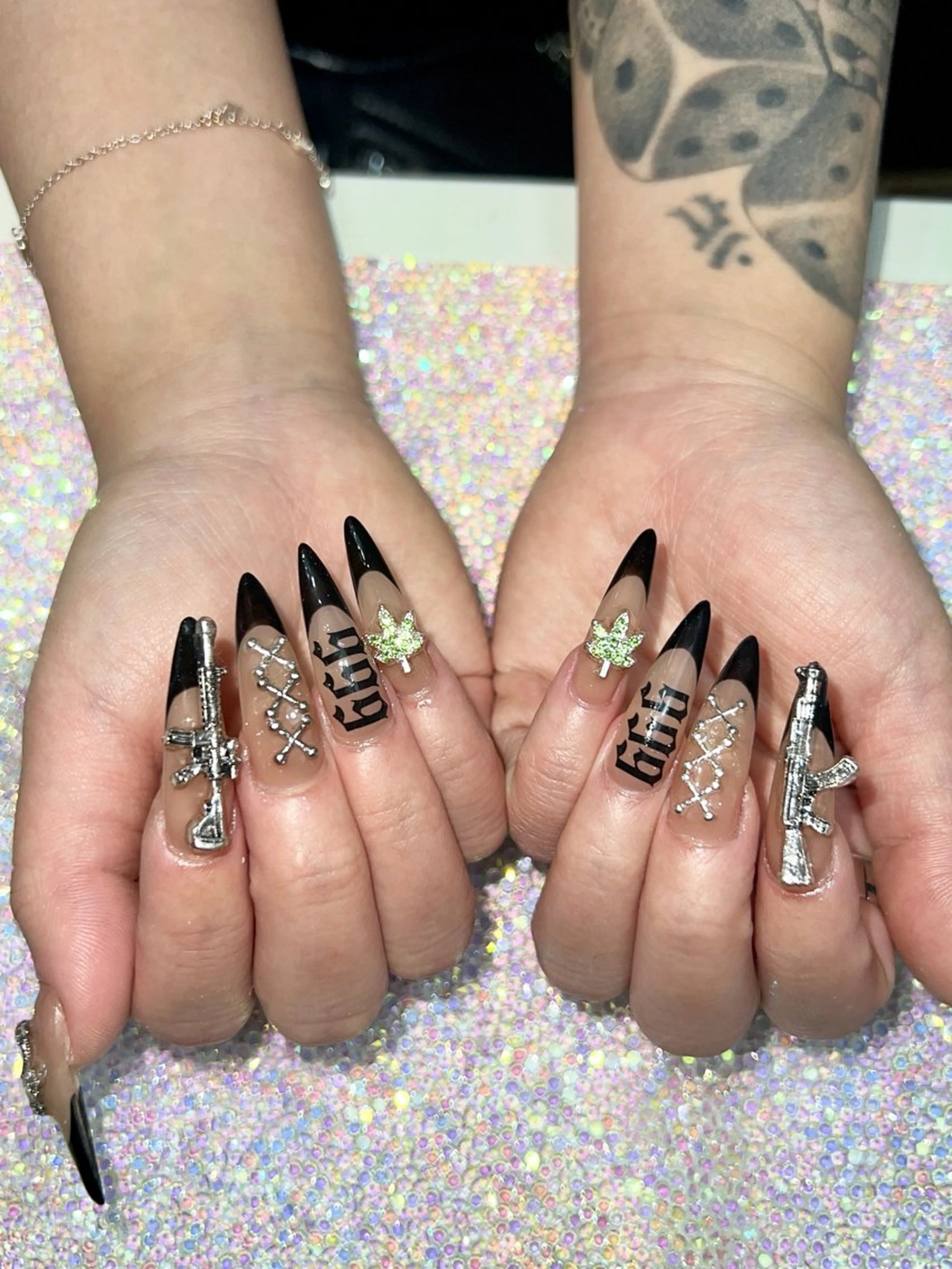 ネイル 長さ出し Rin Nails Osakaのネイルデザイン