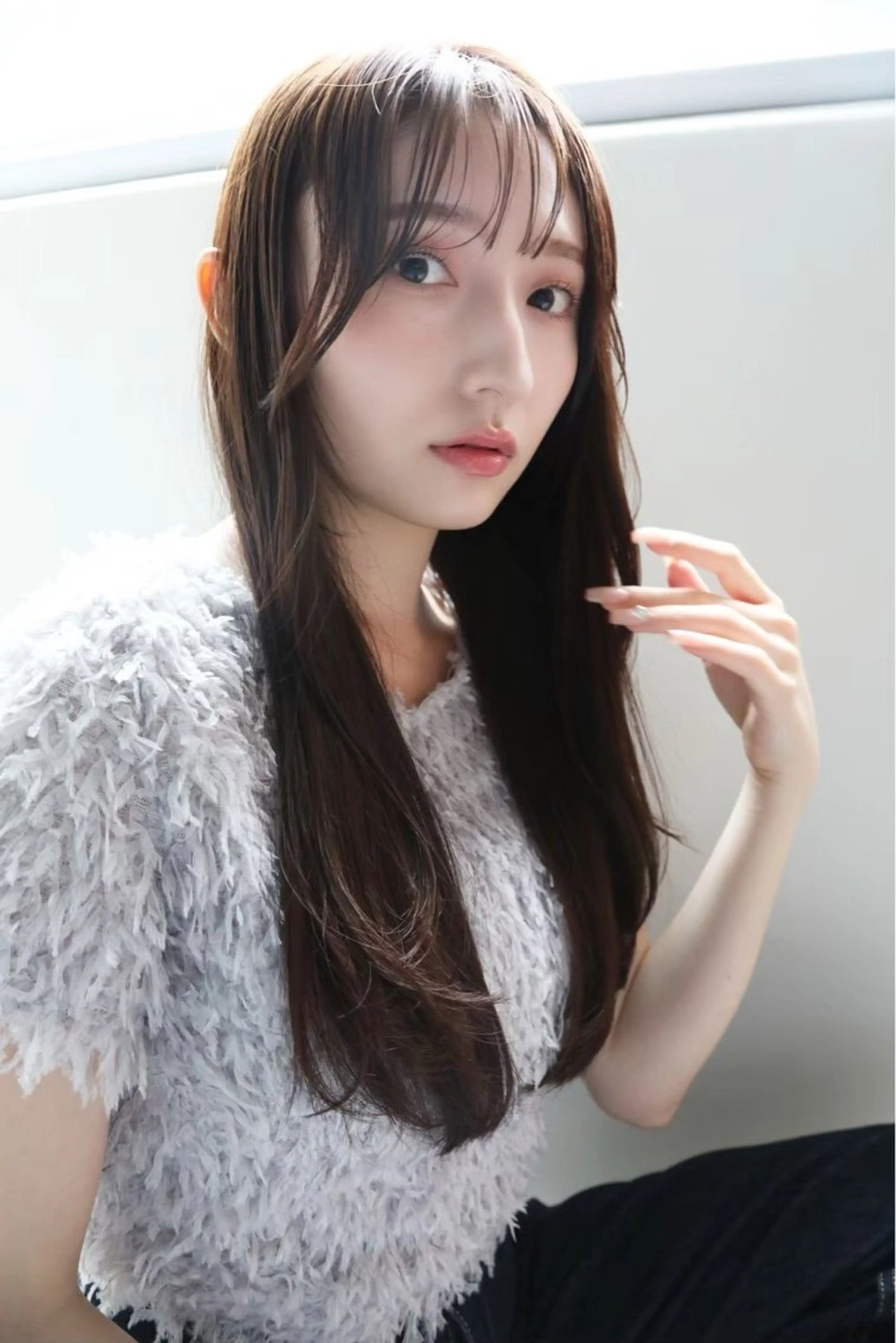 ロング オリーブ🫒レイヤー /平尾/りの‎🤍のヘアスタイル