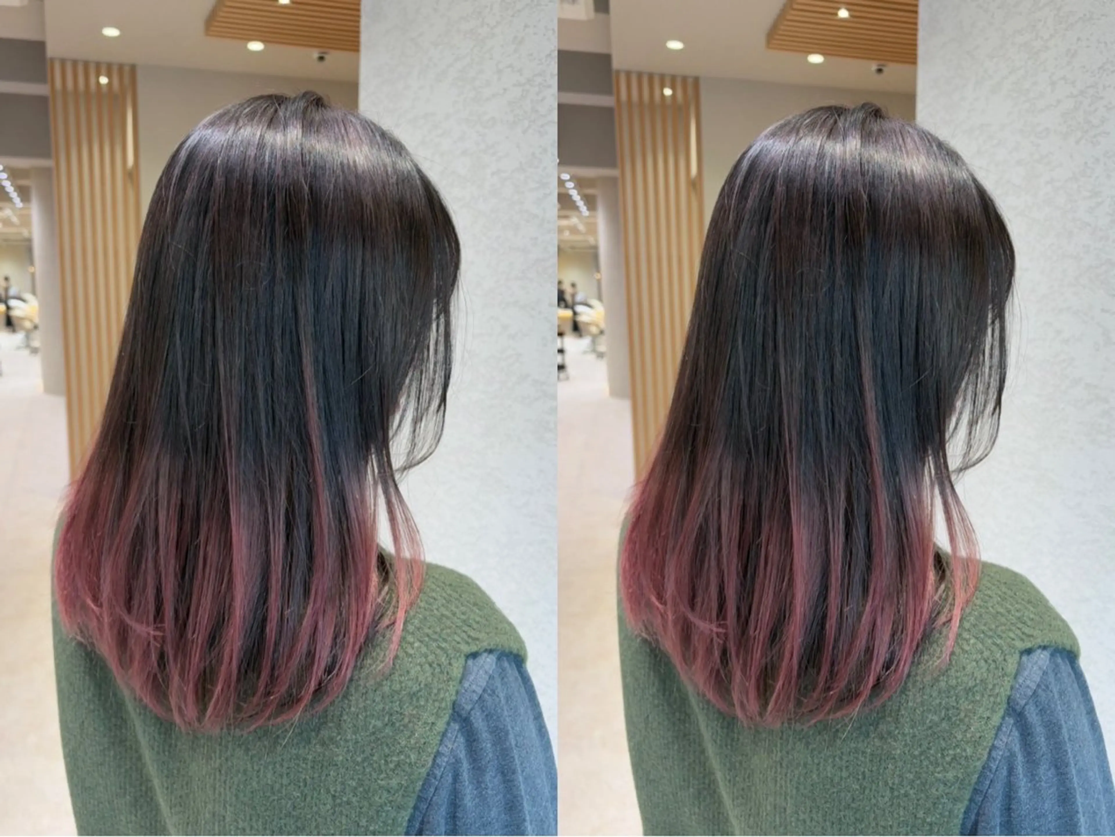 ロング カラー レイヤー/顔周り/ ルーモスのヘアスタイル