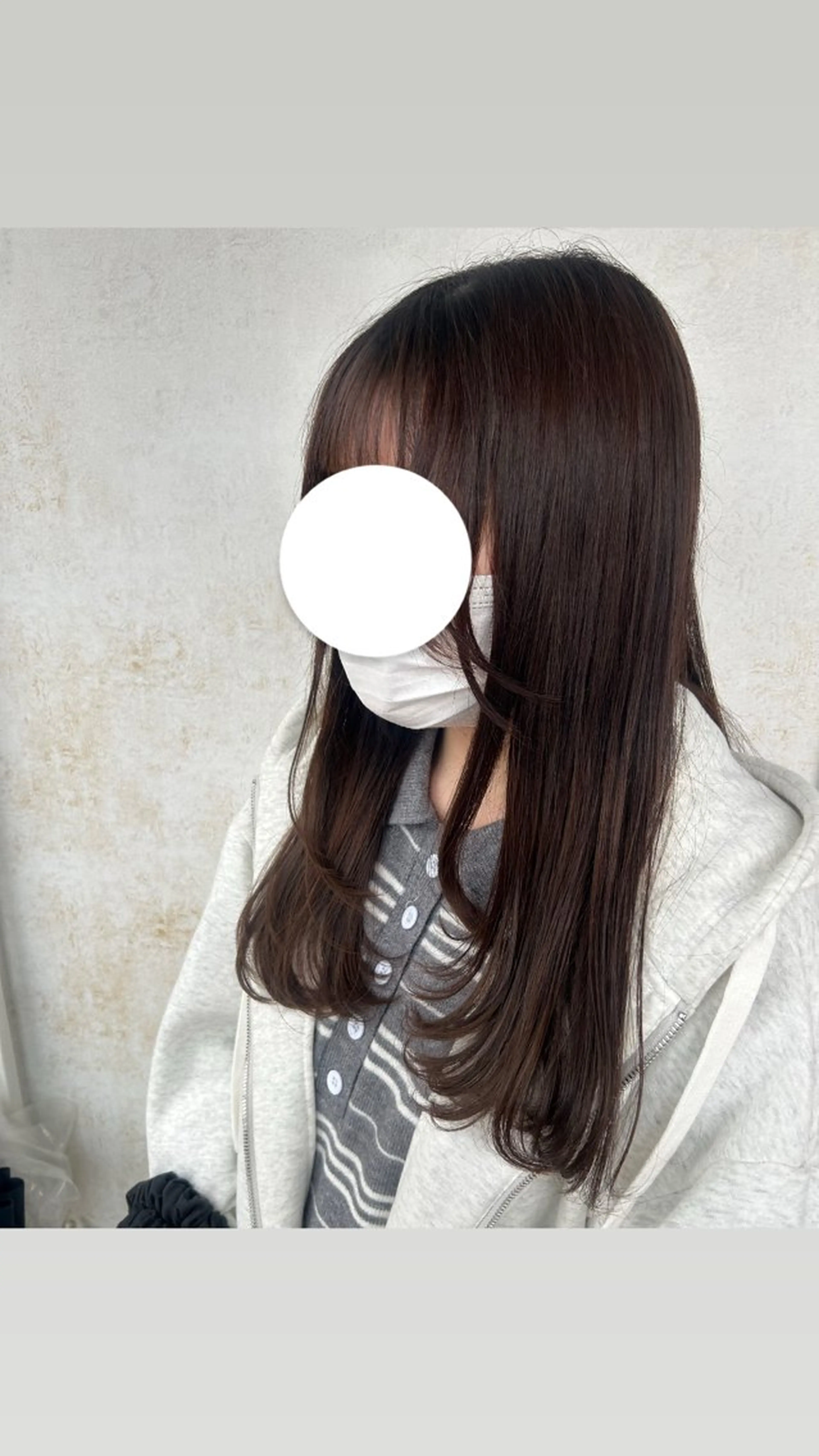 ロング 顔周りカット レイヤーカット 【Pur hair】 NOAのヘアスタイル