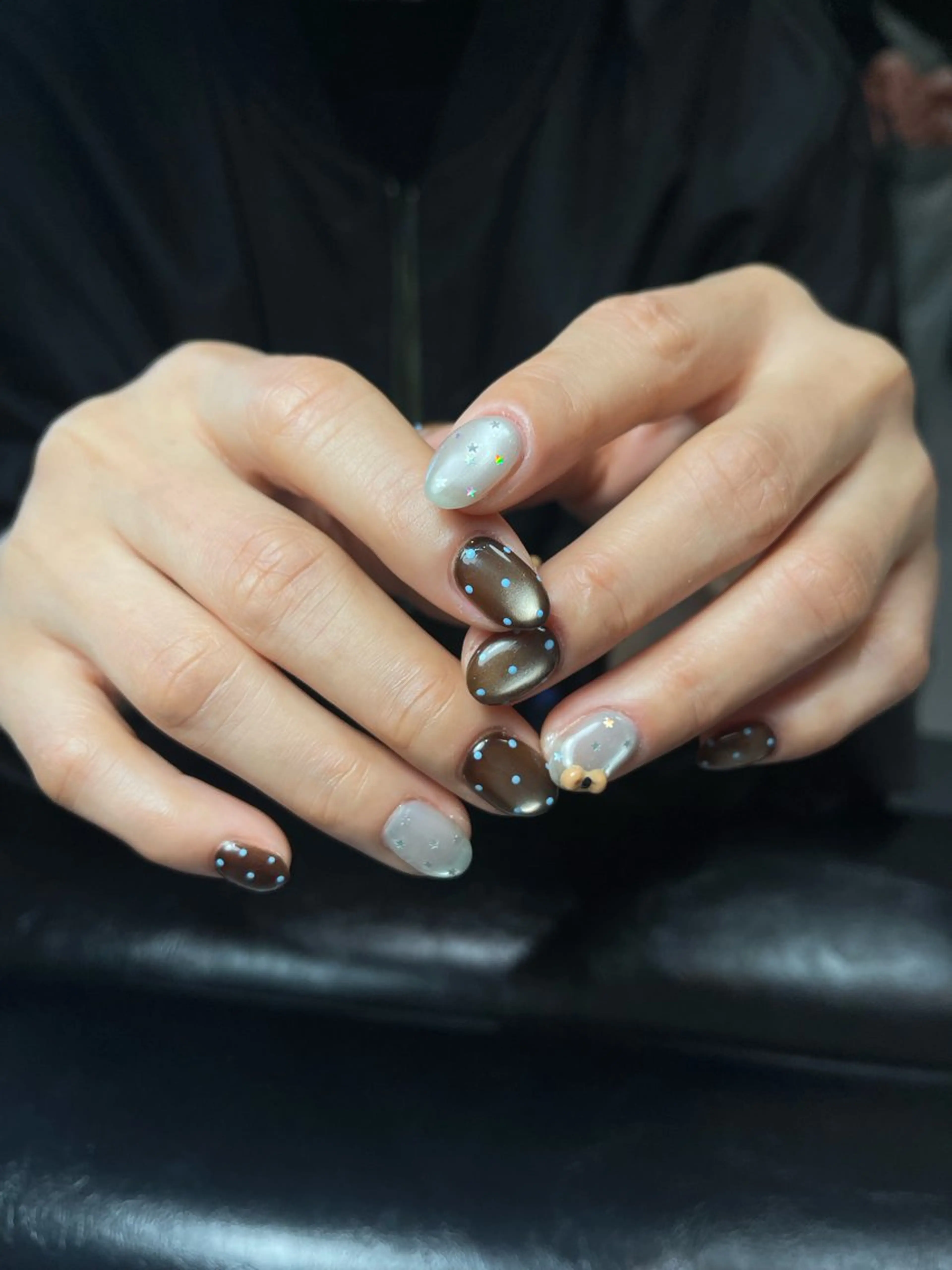ネイル アートネイル 長さ出し 韓国ネイル ロングネイル スカルプネイル ハンドネイル Lumi de nailsのネイルデザイン