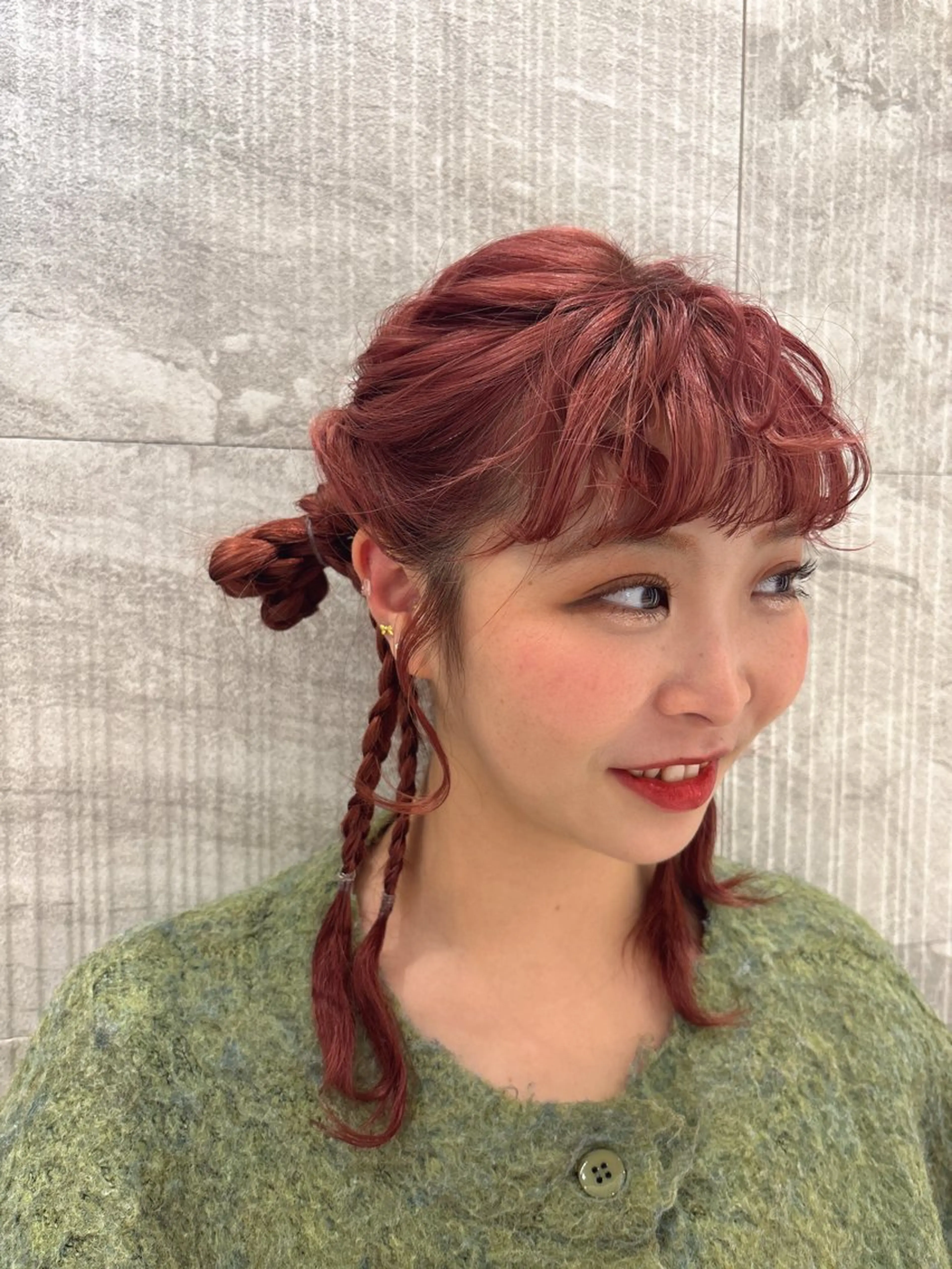 カラー ヘアアレンジ ピンクカラー ピンクパープル ハイトーン/暖色 カラー/maoのヘアスタイル