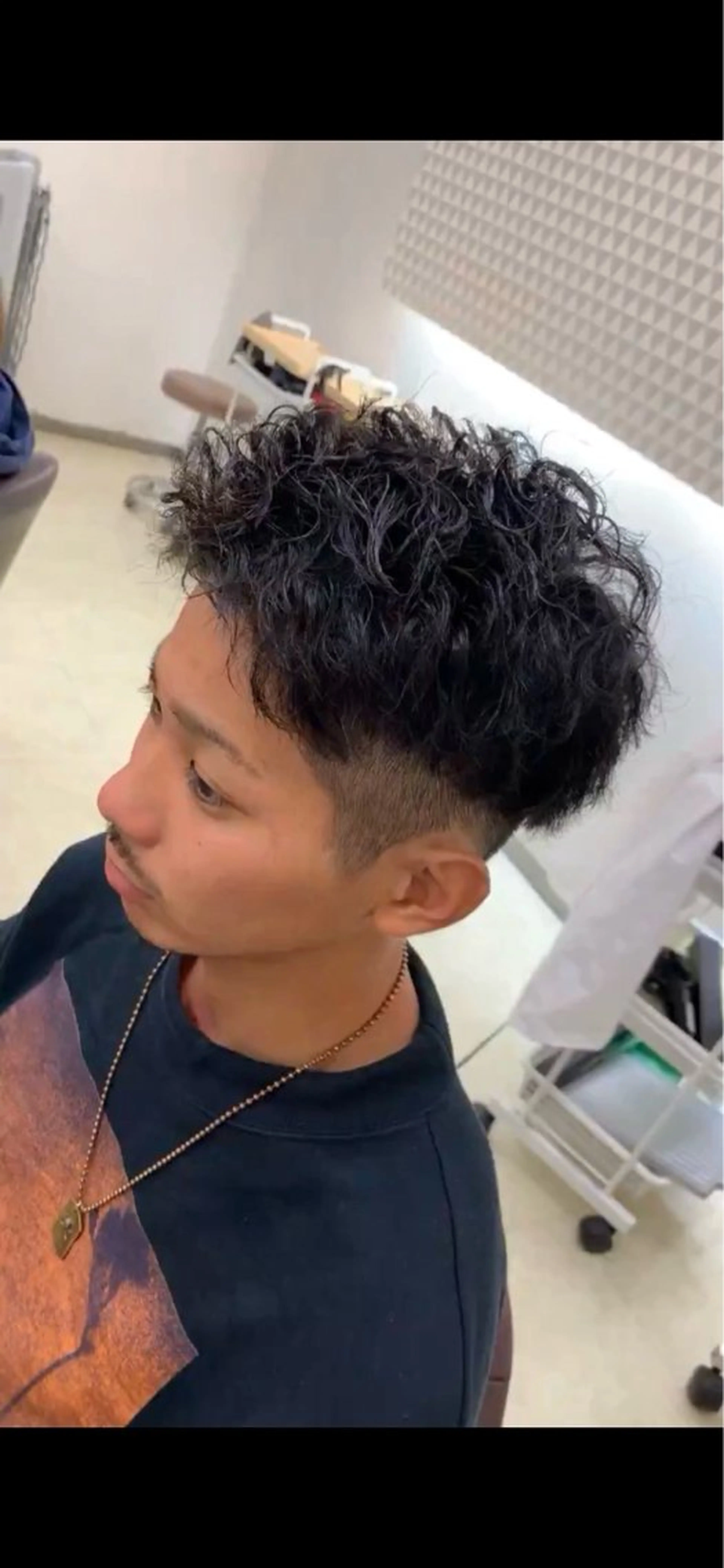 メンズ カット パーマ トリートメント 梶田 伸篤のヘアスタイル