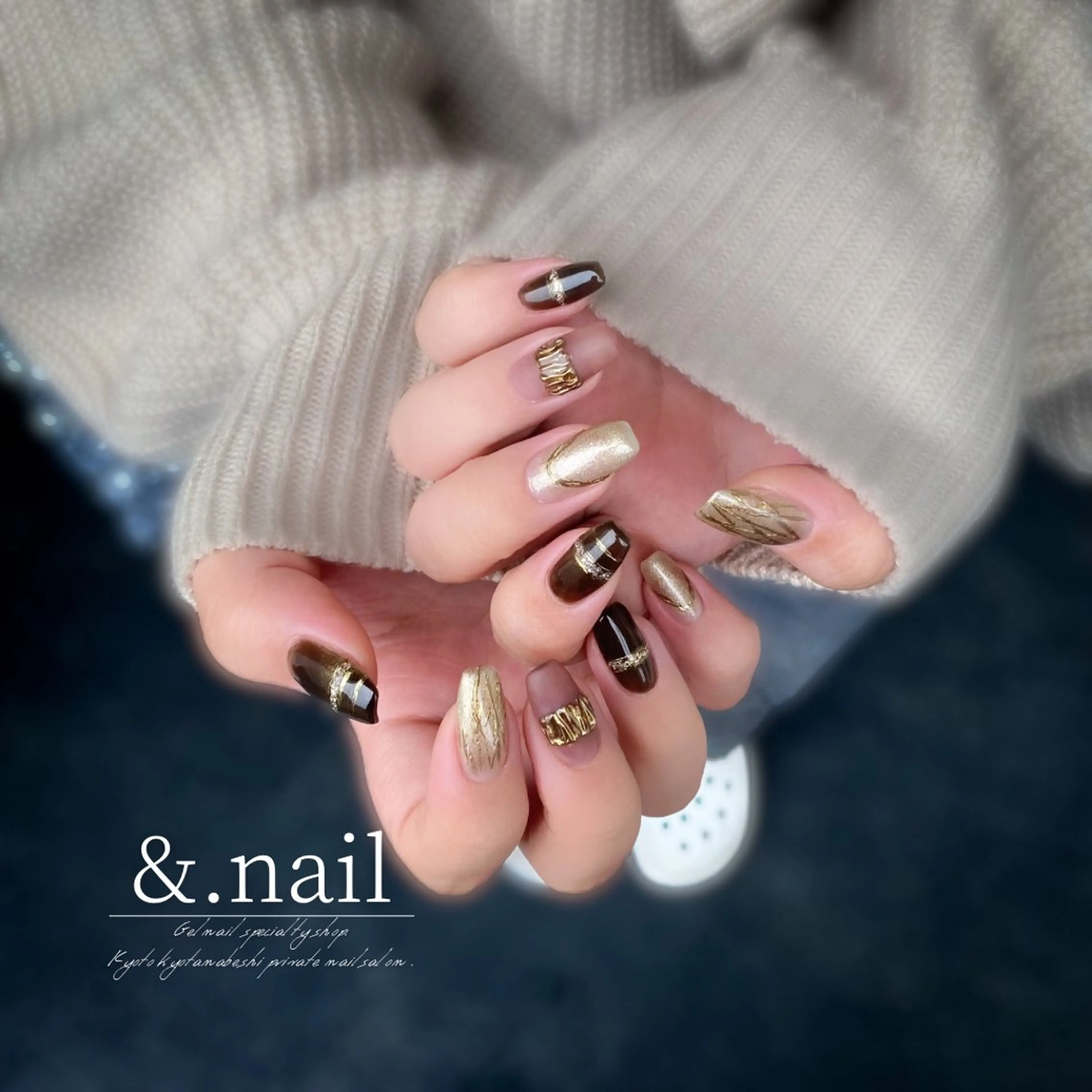 ネイル ハンドネイル &.nail/ ニュアンス/持込み可のネイルデザイン