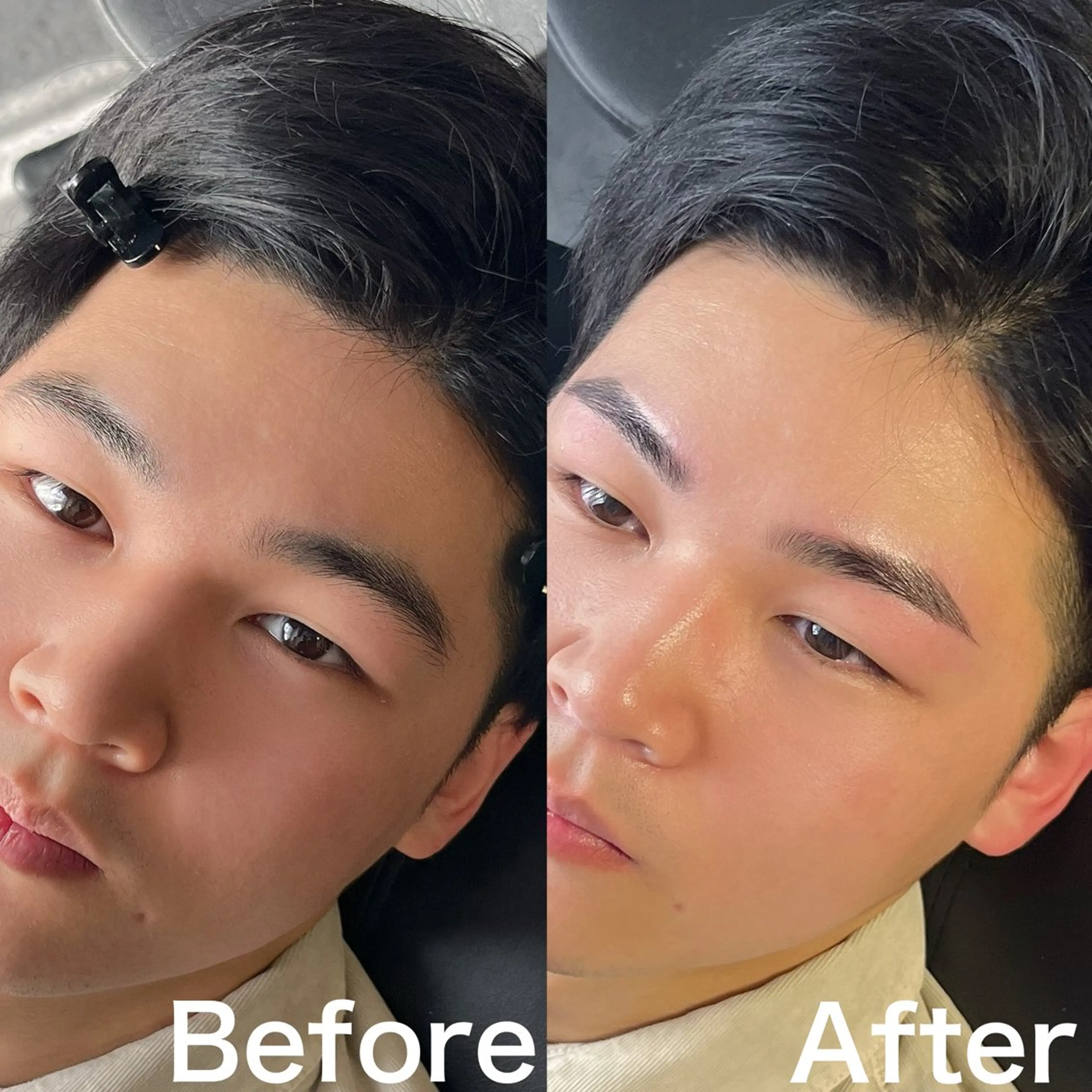 アイブロウ ワックス脱毛 眉カット その他(アイブロウ) 5日◯ Yusukeの眉毛・アイブロウイメージ