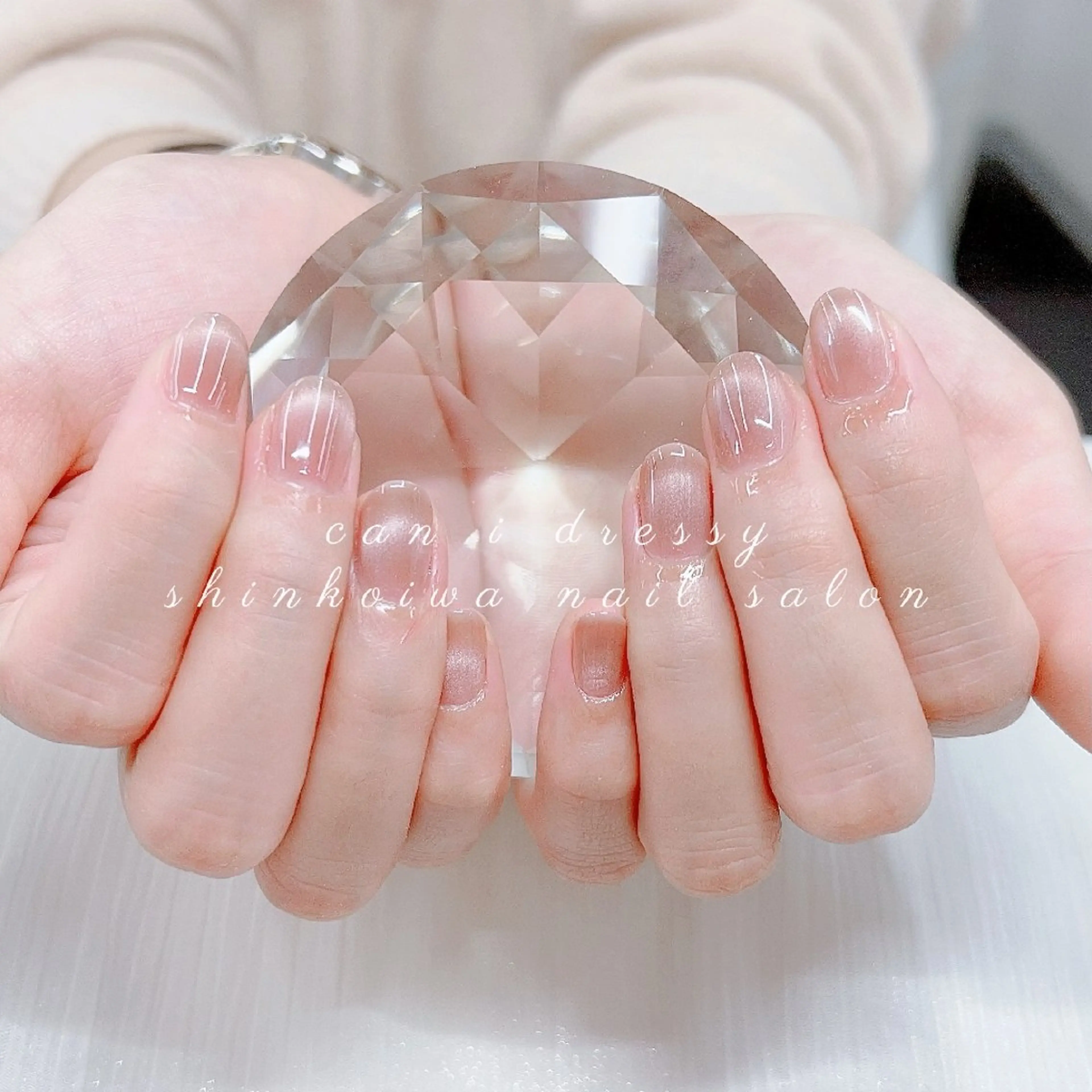 ネイル フレンチネイル マグネットネイル マグネットフレンチ ハンドネイル キャンアイドレッシー 新小岩のネイルデザイン