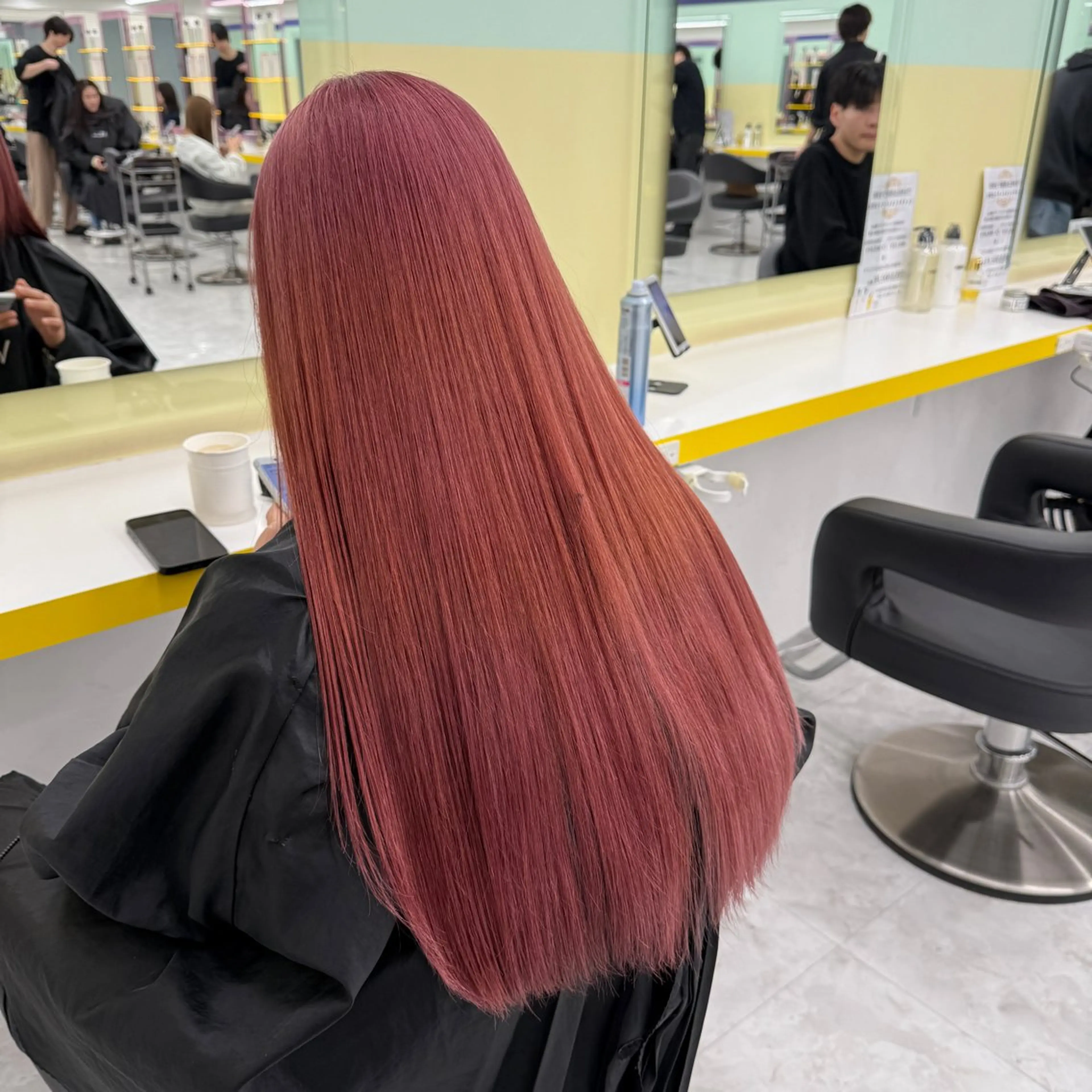 ロング カラー ヘアアレンジ ベージュカラー ブリーチ ピンクカラー ピンクベージュ ヘアカラー トリートメント ヘアセット 🎀Girly艶髪カ ラー🎀Harukaのヘアスタイル