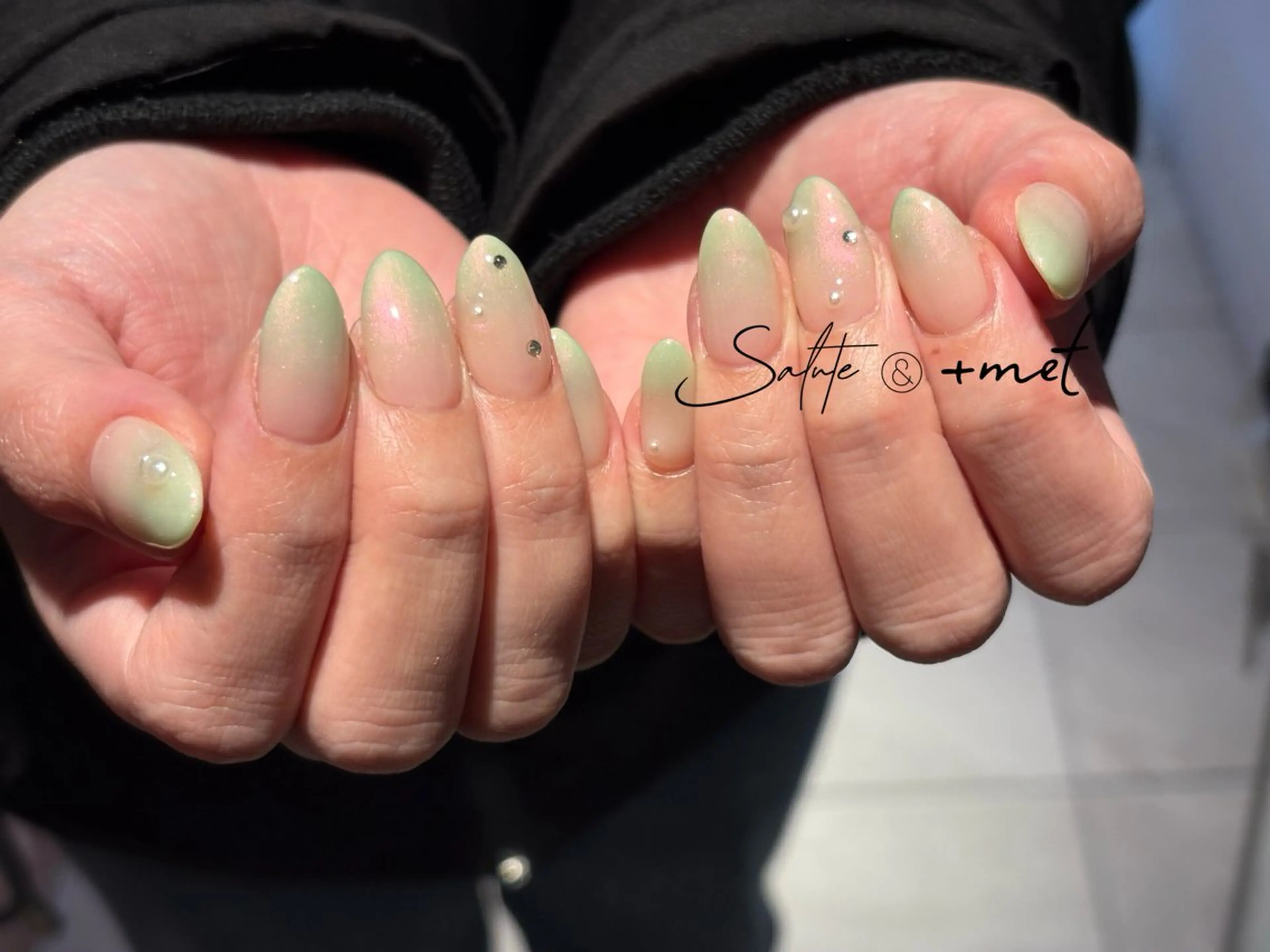 ネイル ラメ(グリッター) ハンドネイル 祇園 彩寧のネイルデザイン