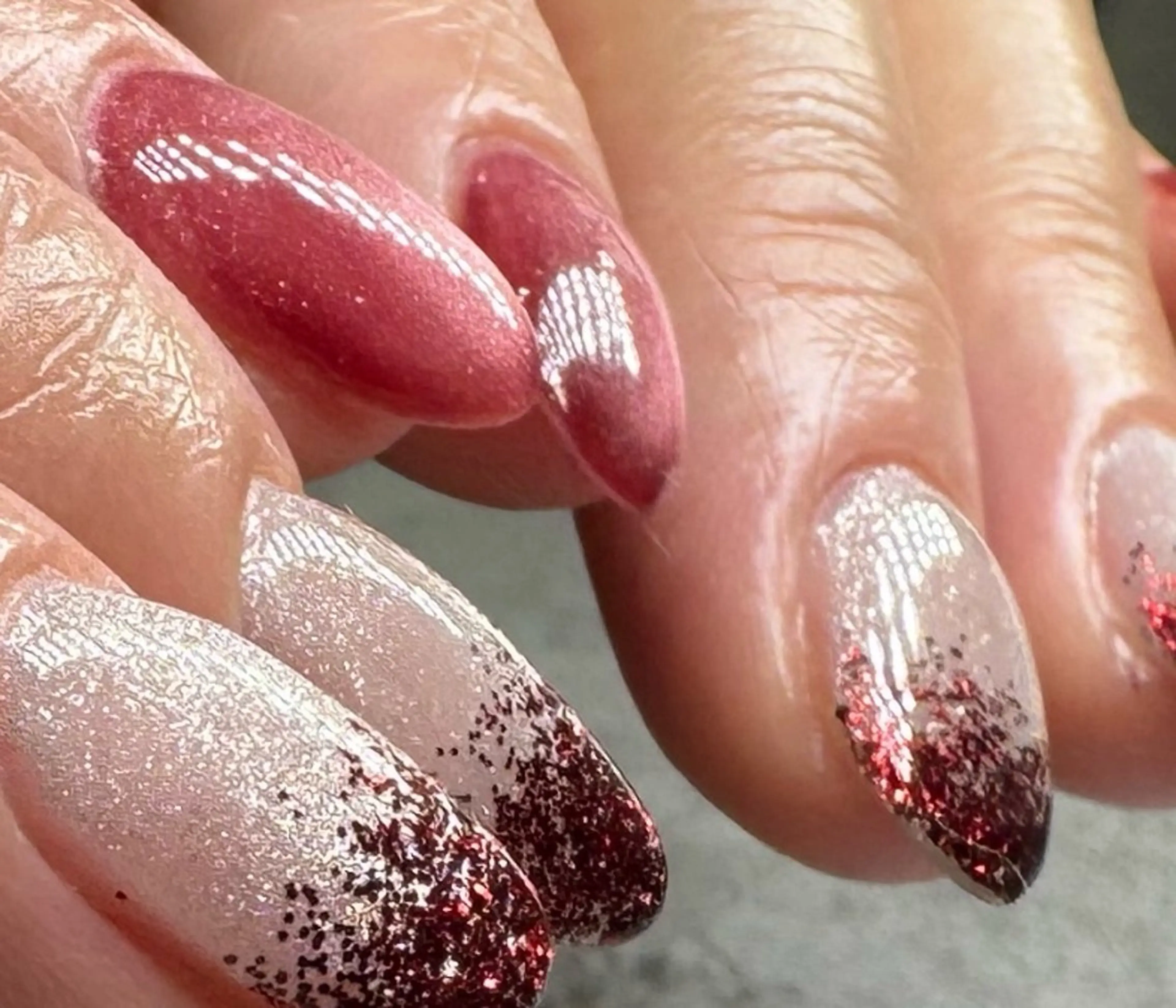 ネイル ストーンネイル ハンドネイル ハンドケア atelier yu's nailのネイルデザイン